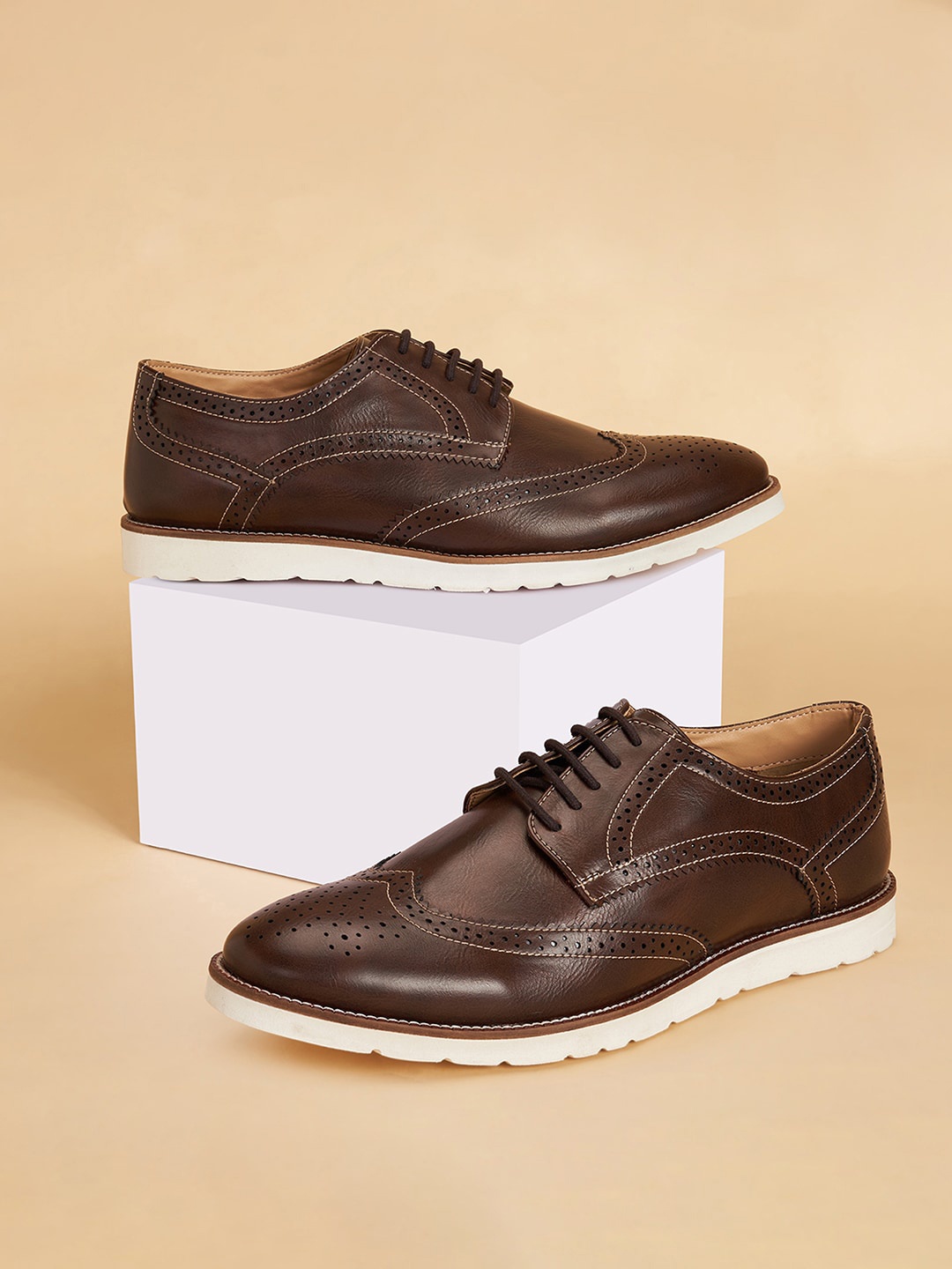 

BYFORD by Pantaloons Men Formal Brogues, Brown