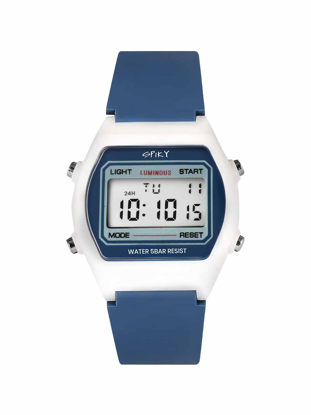 

Spiky Kids Stainless Steel Digital Multi Function Automatic Watch SPKEVA25_C2_BLU, Blue