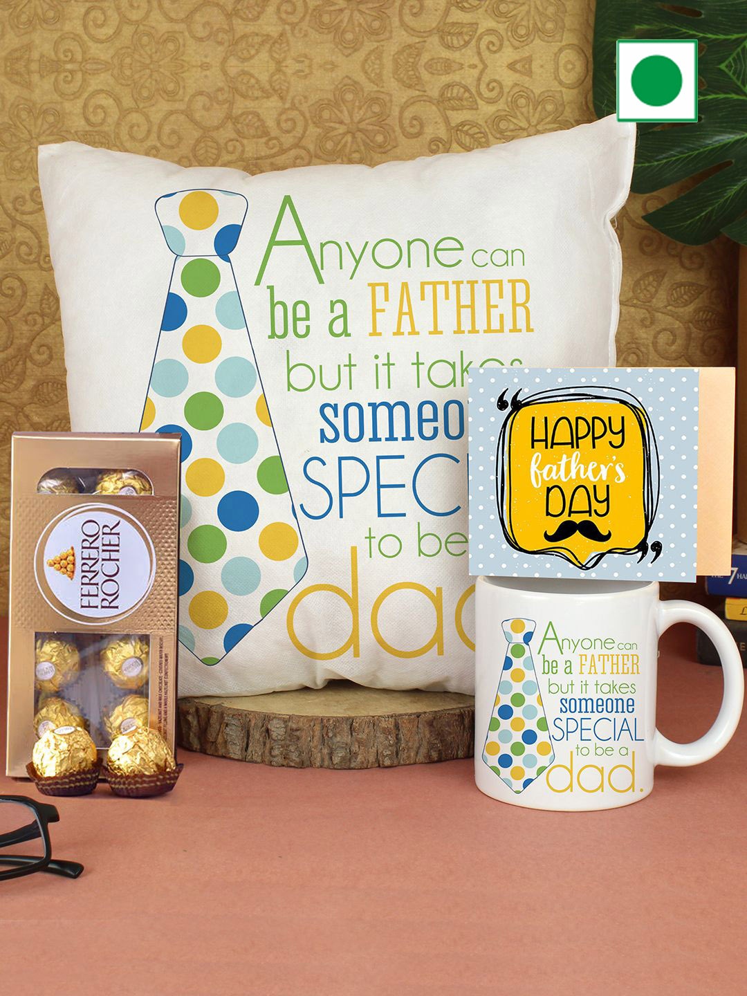 

TIED RIBBONS Fathers Day Gift Special Chocolate Hamper, White