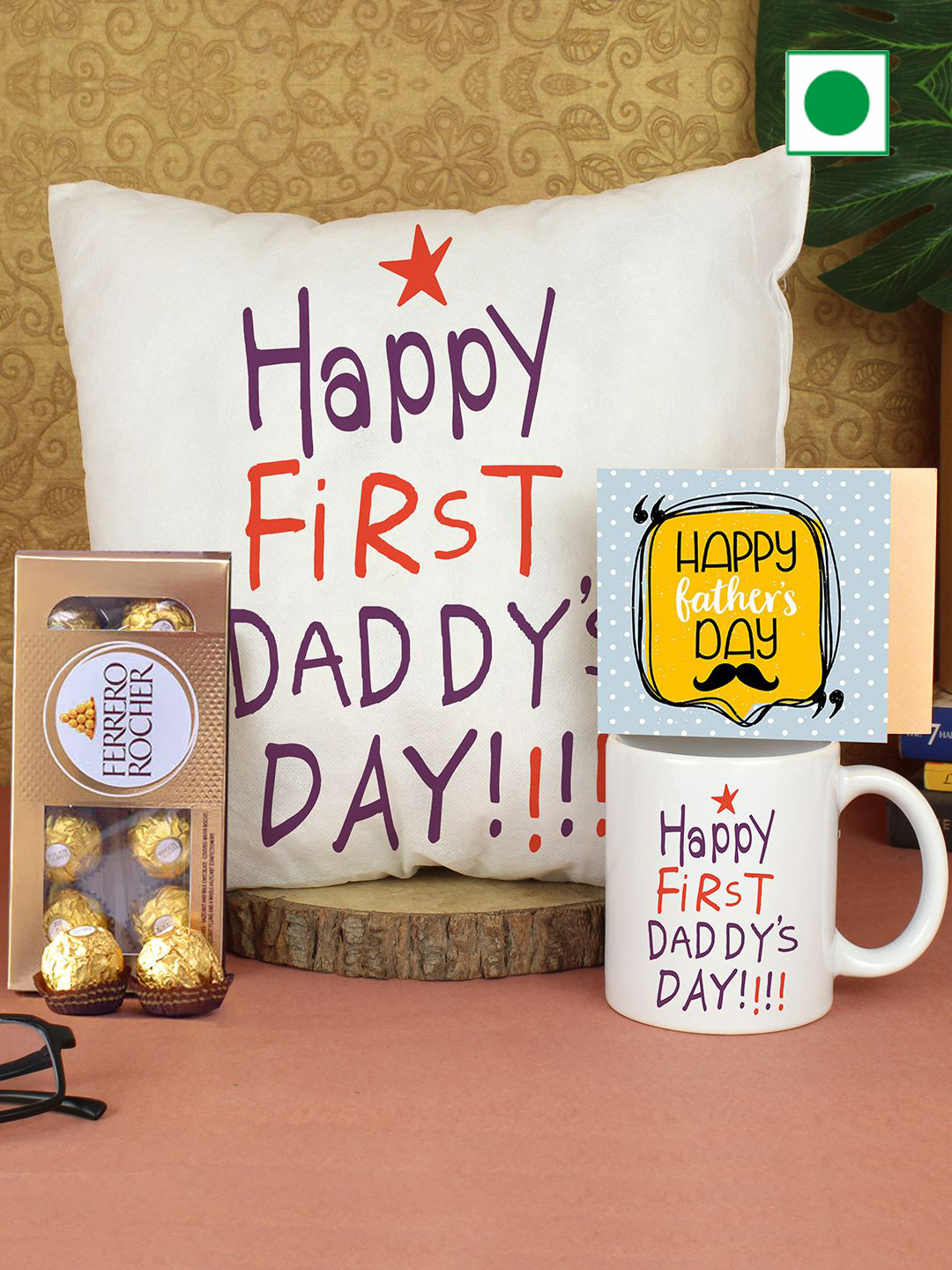 

TIED RIBBONS Set Of 4 Fathers Day Chocolate Gift Hampers, White