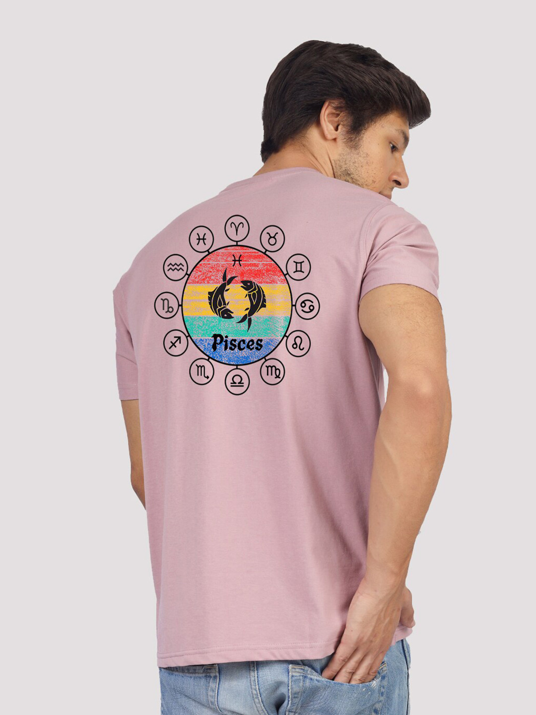 

Greylongg Men Round Neck Yorksteadd 2076 Starling Printed T-shirt, Purple