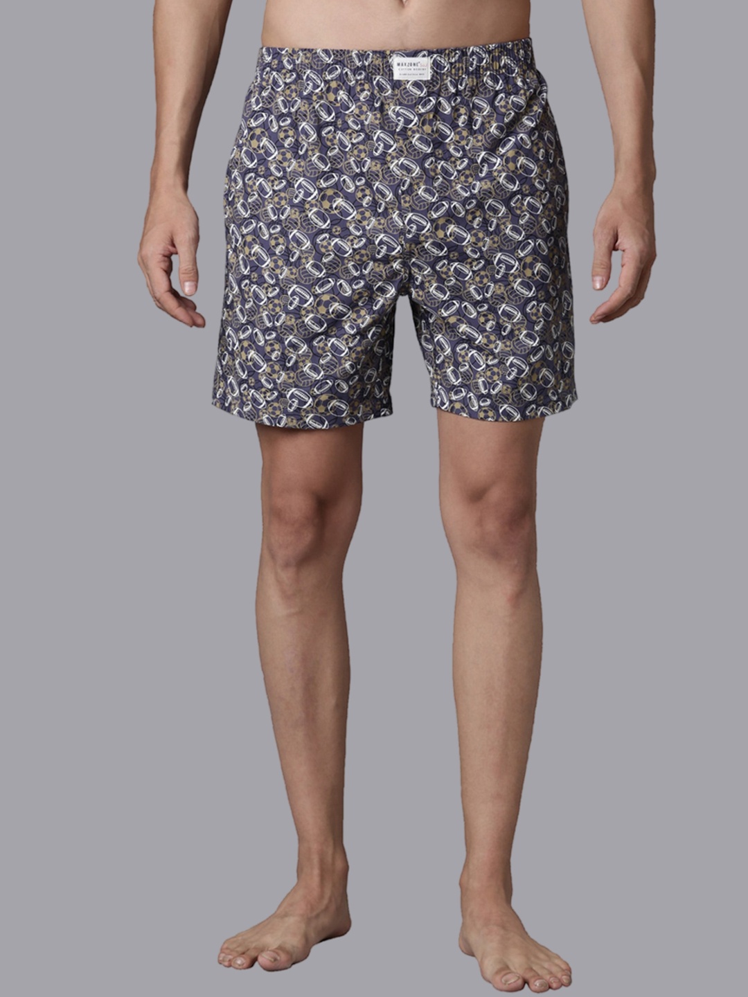 

MAXZONE Printed Cotton Boxers EC-VRTSD2-SBOX-N SHA-M, Grey