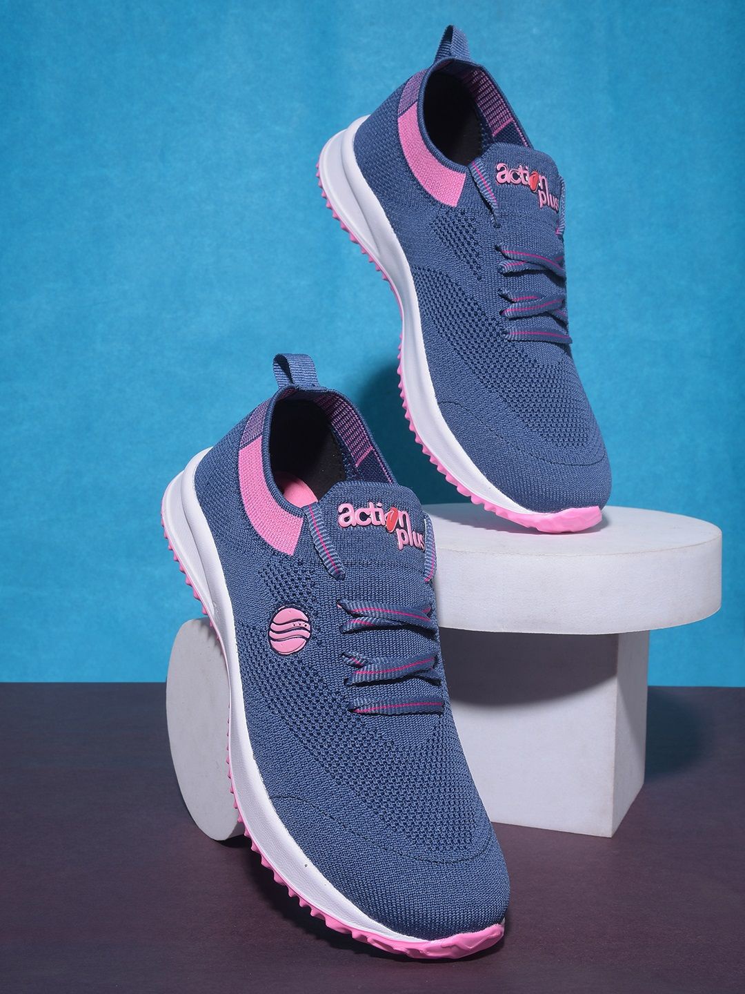 

Action Women Textured Sneakers, Navy blue