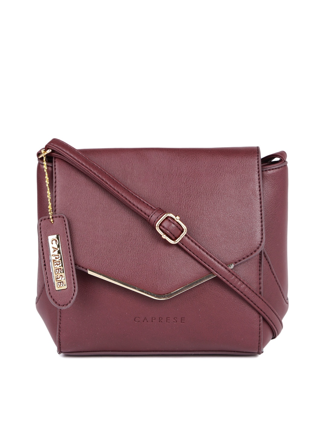 

Caprese Burgundy Yondella Structured Sling Bag