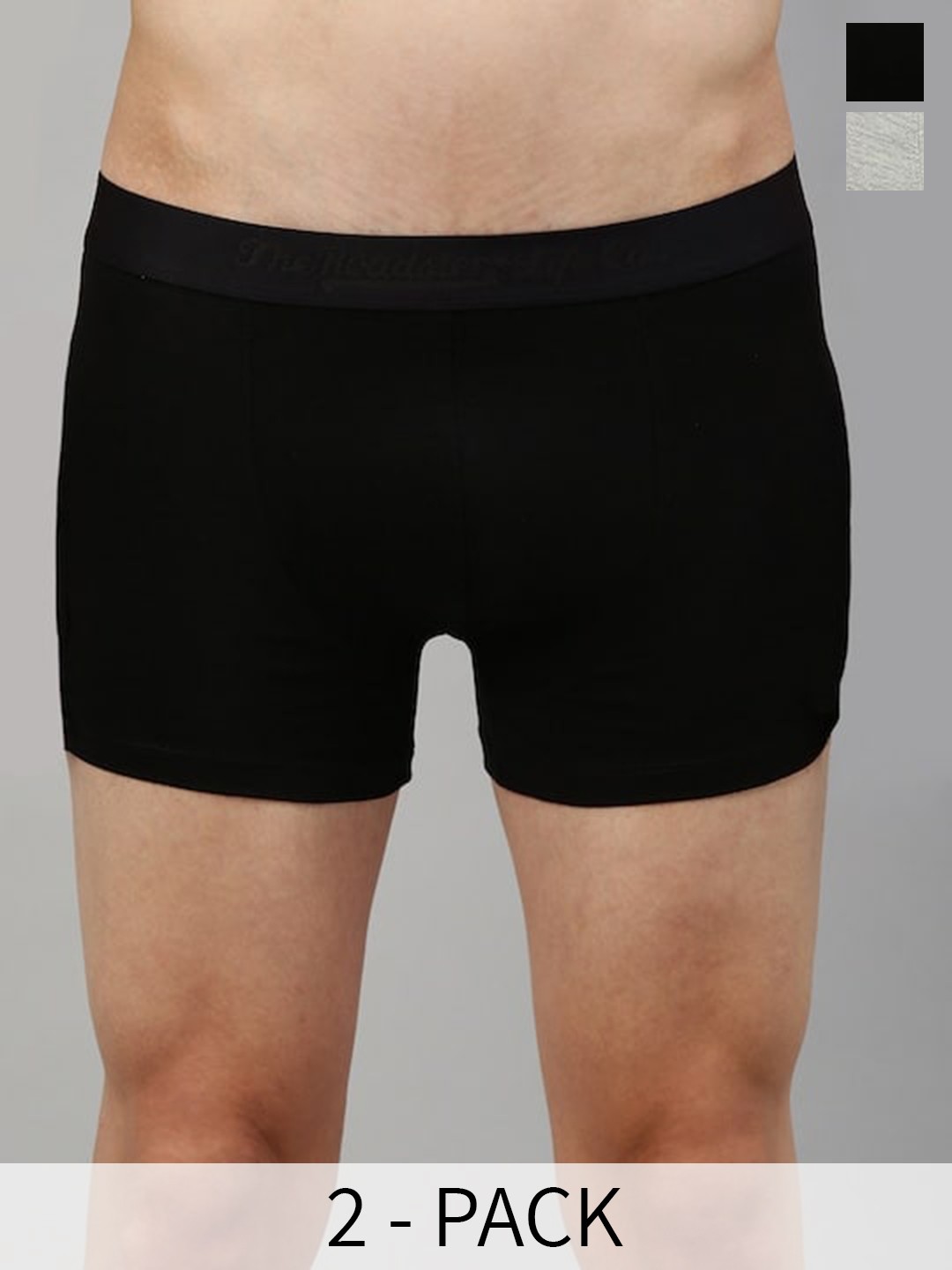 

The Roadster Lifestyle Co Pack Of 3 Cotton Trunks RD-T-33-P3-BlkGW, White