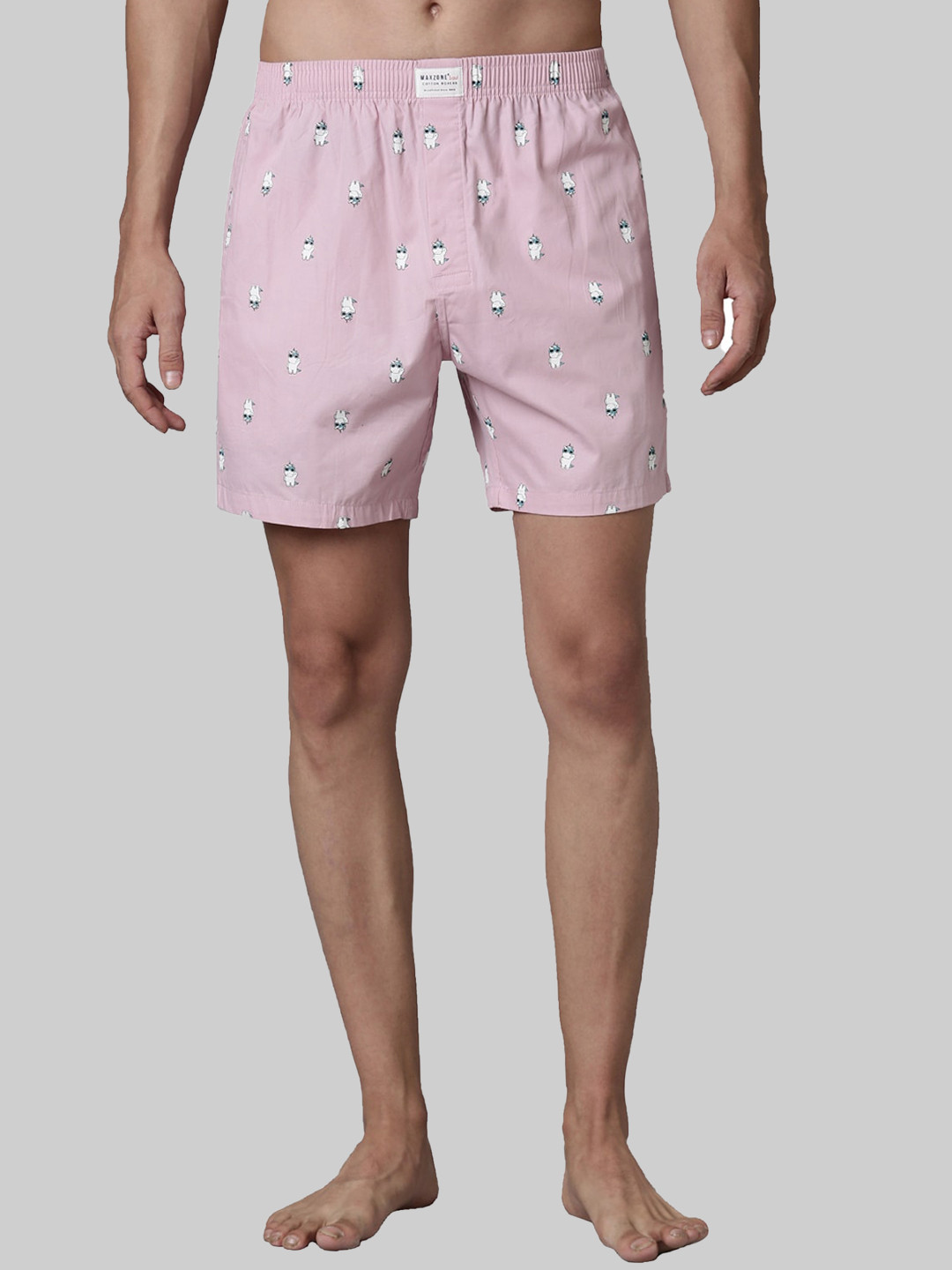 

MAXZONE Printed Cotton Boxers EC-VRTSD2-SBOX-R LIL-M, Pink