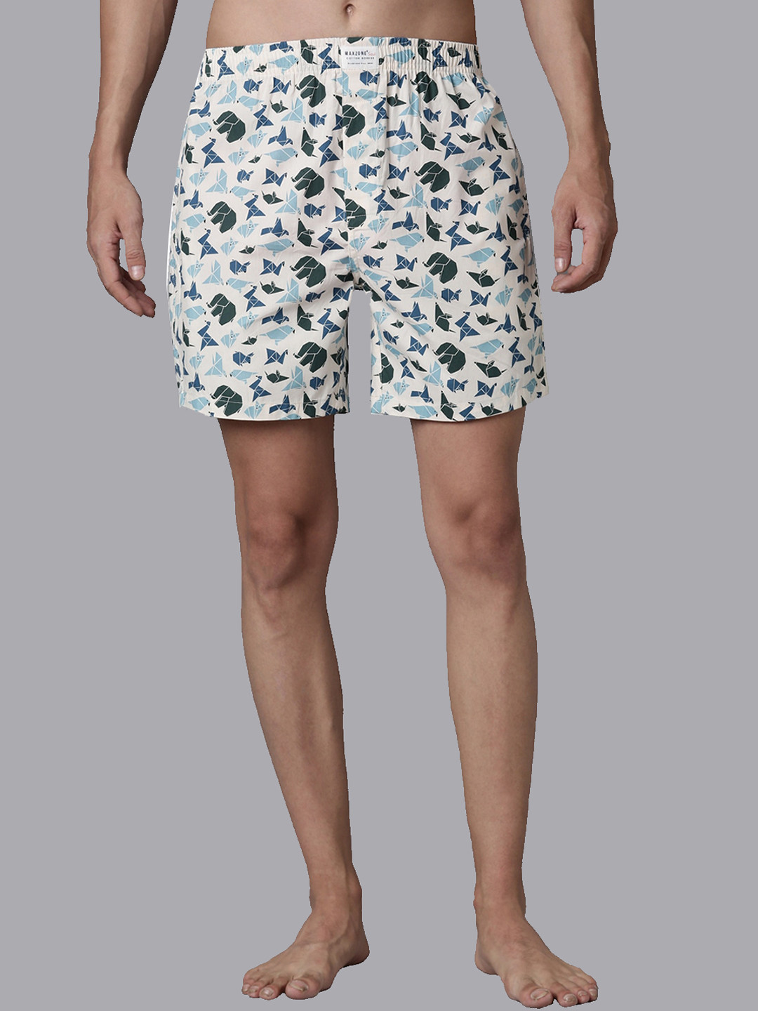 

MAXZONE Printed Cotton Boxers EC-VRTSD2-SBOX-C STO-M, Cream