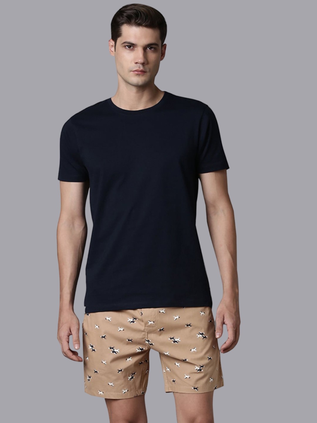 

MAXZONE Printed Cotton Boxers EC-VRTSD2-SBOX-L BRO-M, Brown