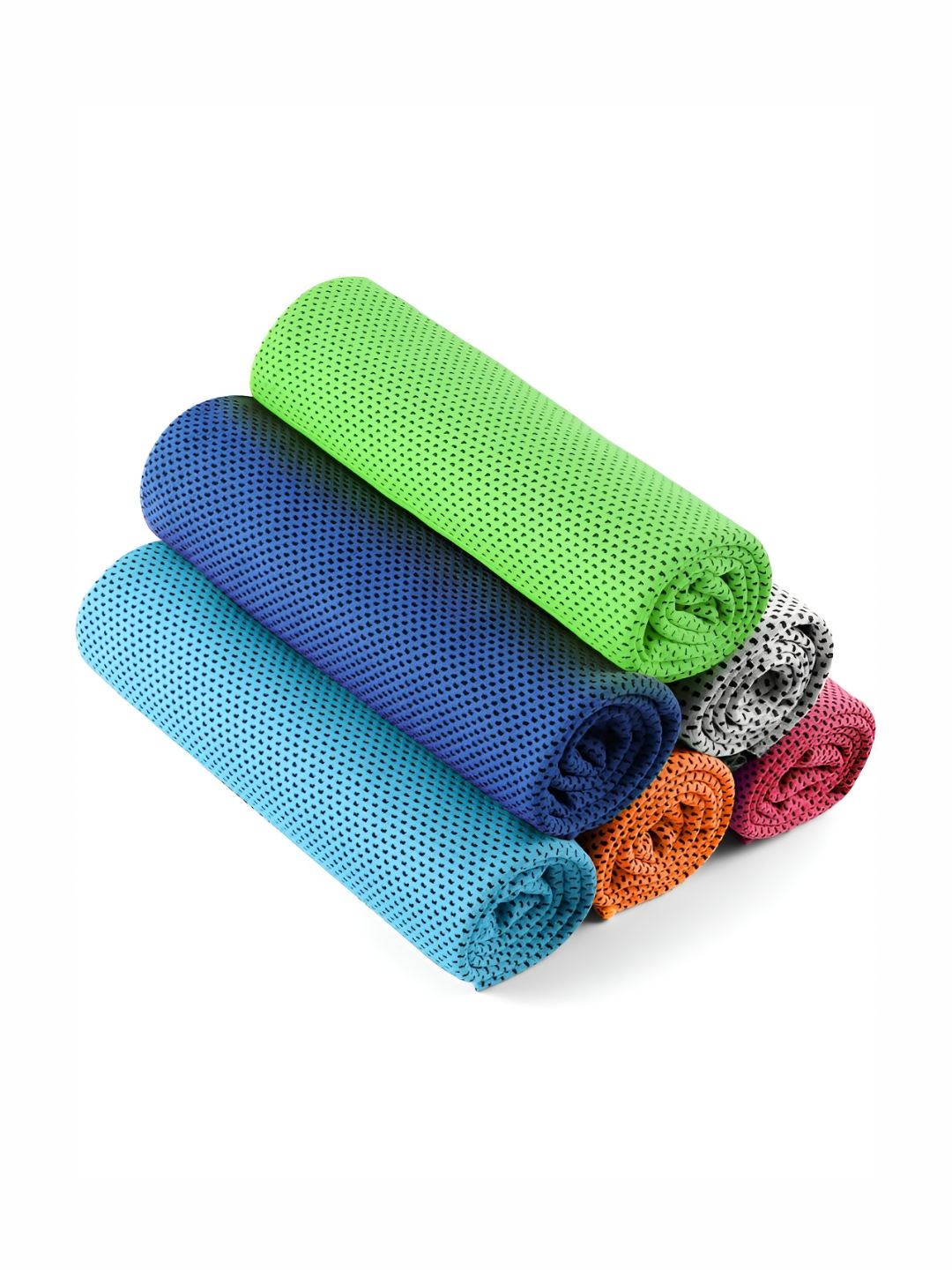 

P-Plus International Blue & Green 6 Pieces 300 GSM Face Towels