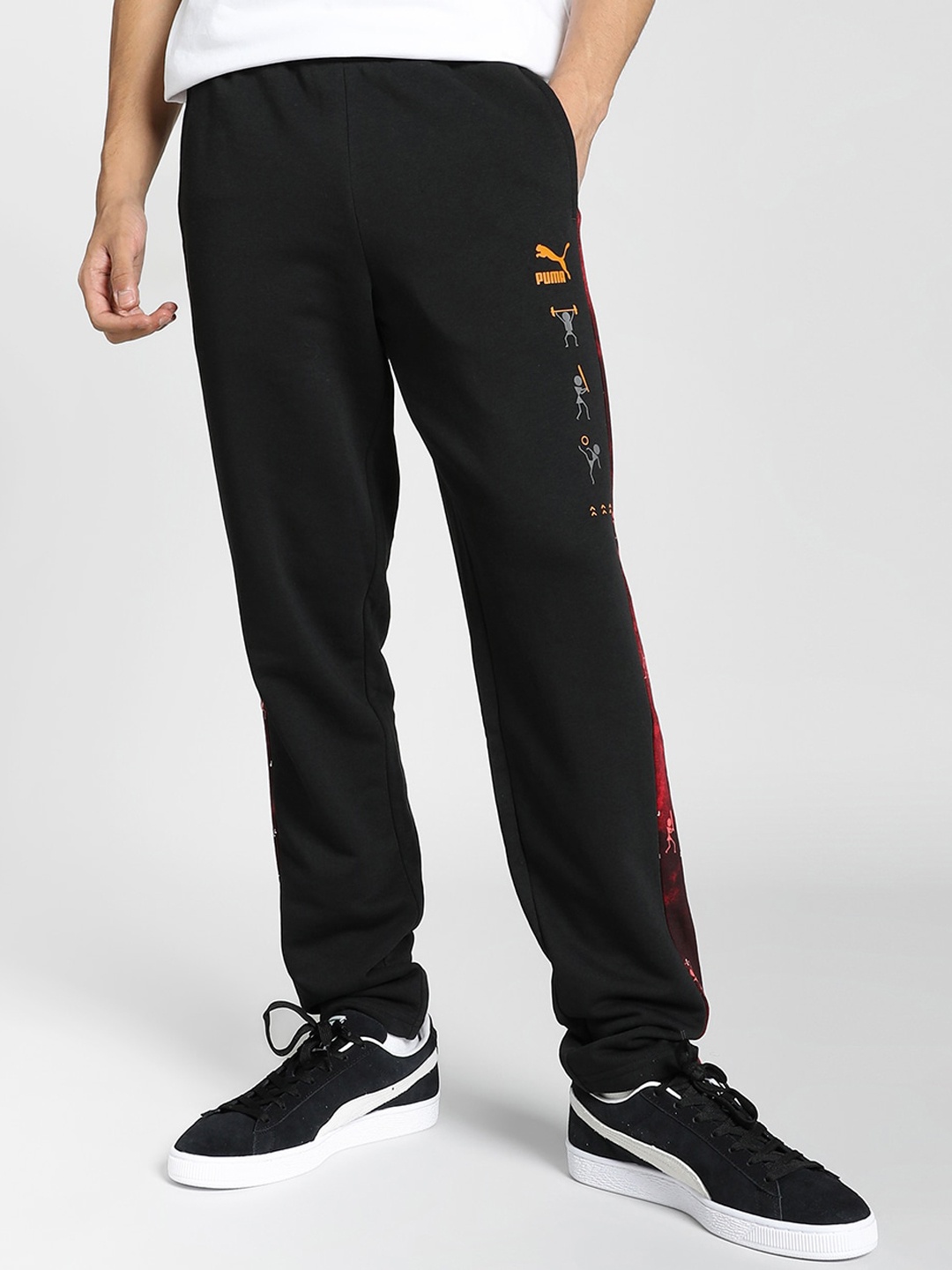

Puma Classics T7 Men Cotton Track Pants, Black