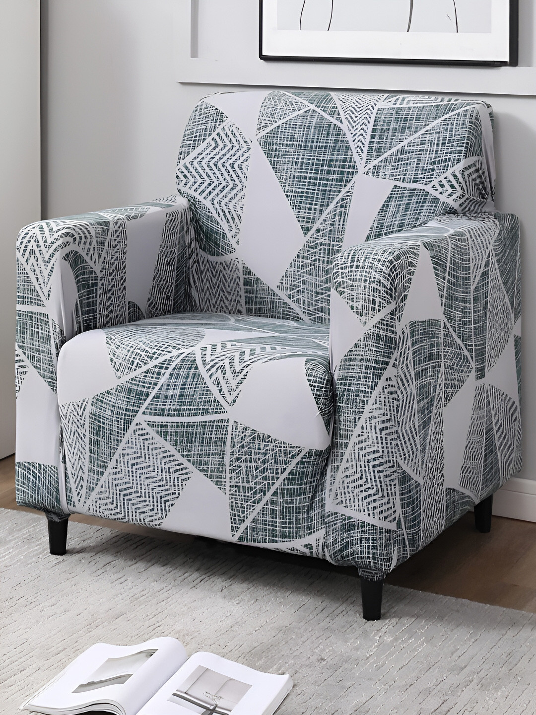 

HOKIPO 1 Seater Sofa Cover, Grey