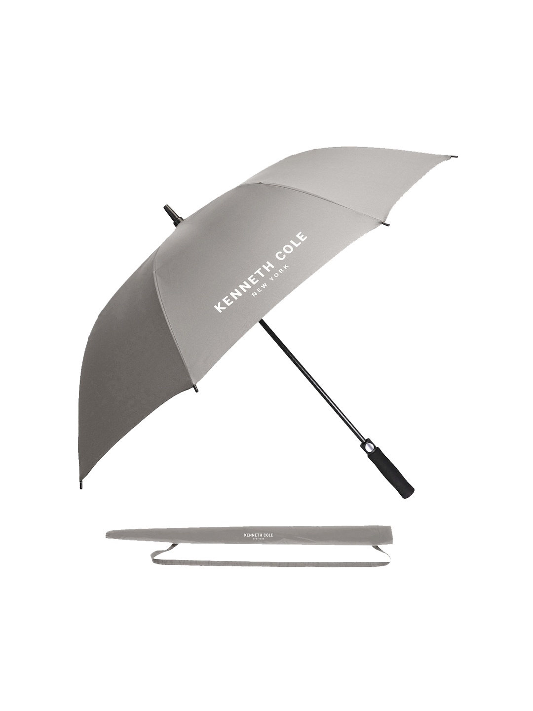 

Kenneth Cole Manual 2 Fold Umbrellas, Grey melange