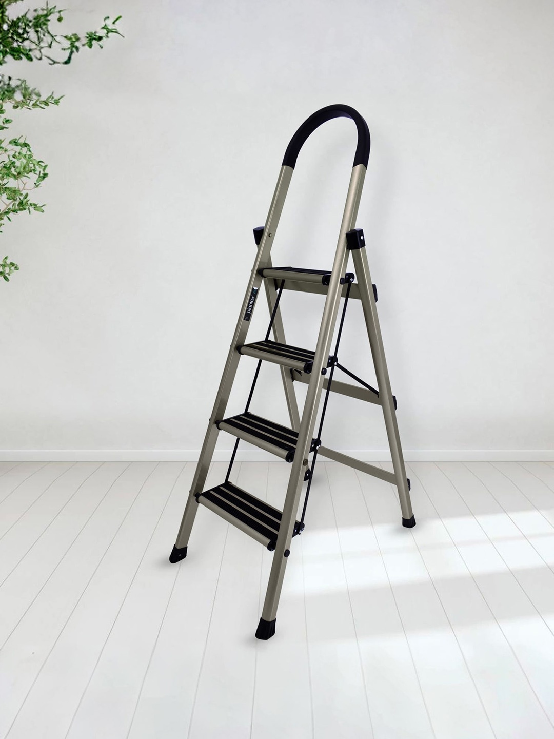 

Plantex Black Foldable Anti-Skid 4 Step Ladder