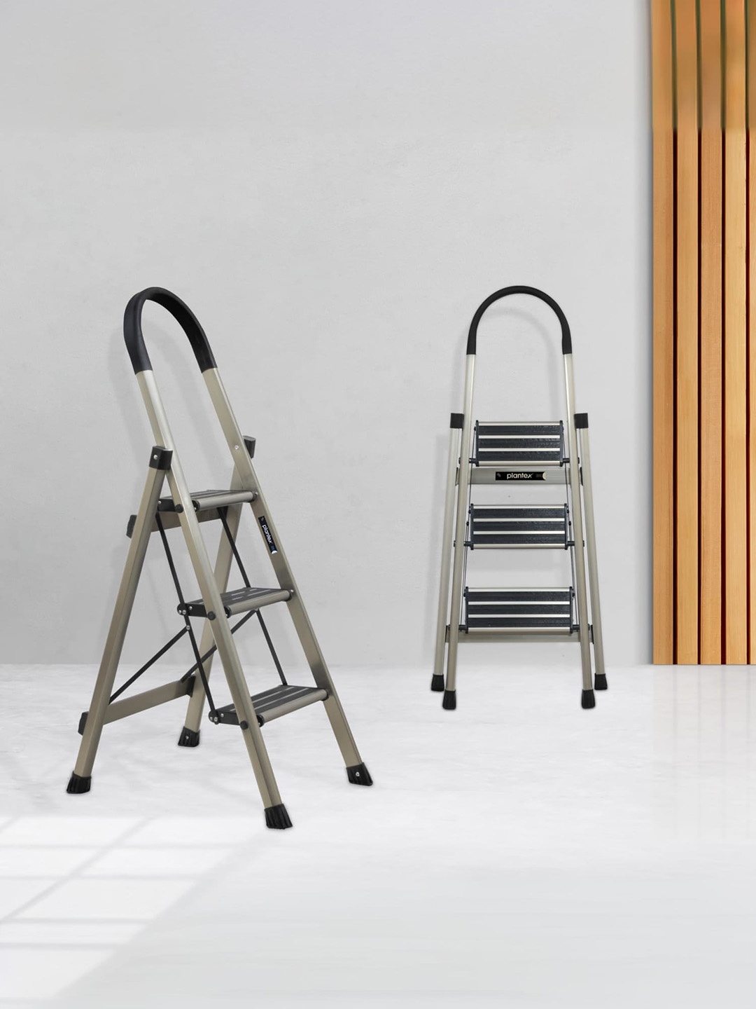 

Plantex Yellow 3-Step Foldable Anti Skid Ladder, Gold