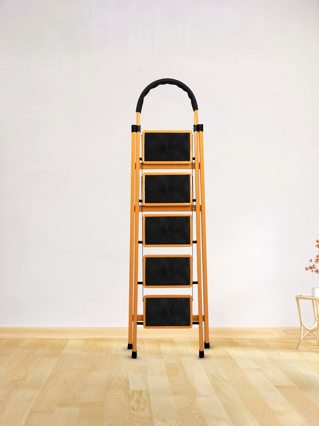 

Plantex Yellow & Black Foldable 5-Step Anti Skid Ladder