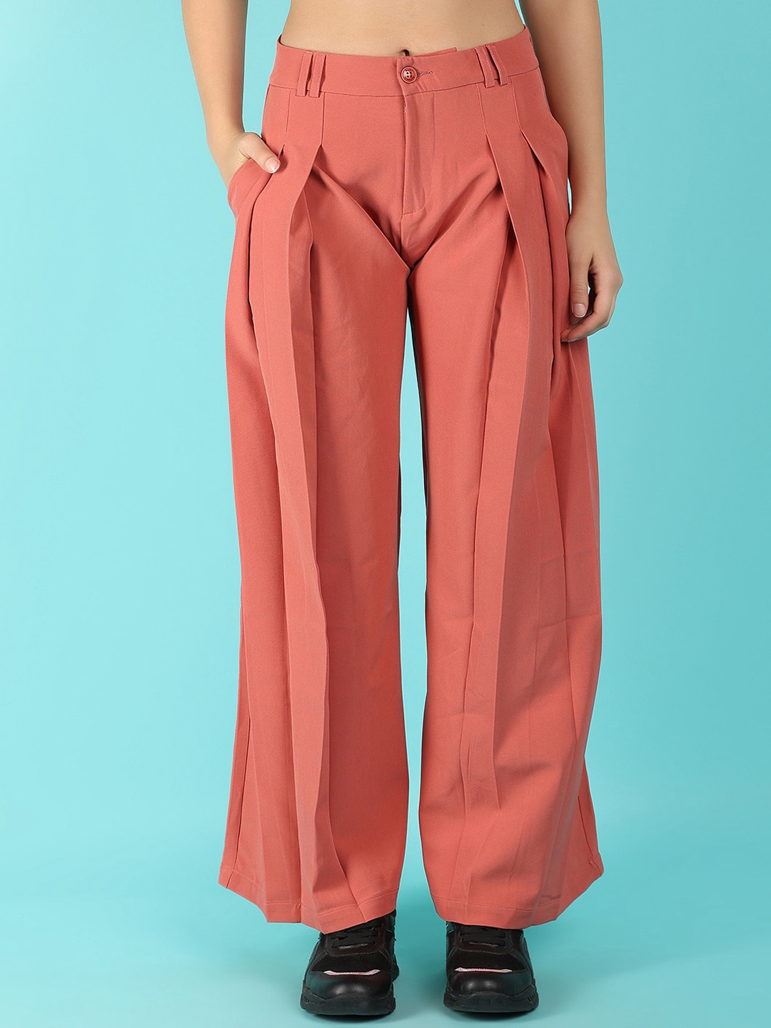

UNLIMITED Women Pleated Trouser, Pink