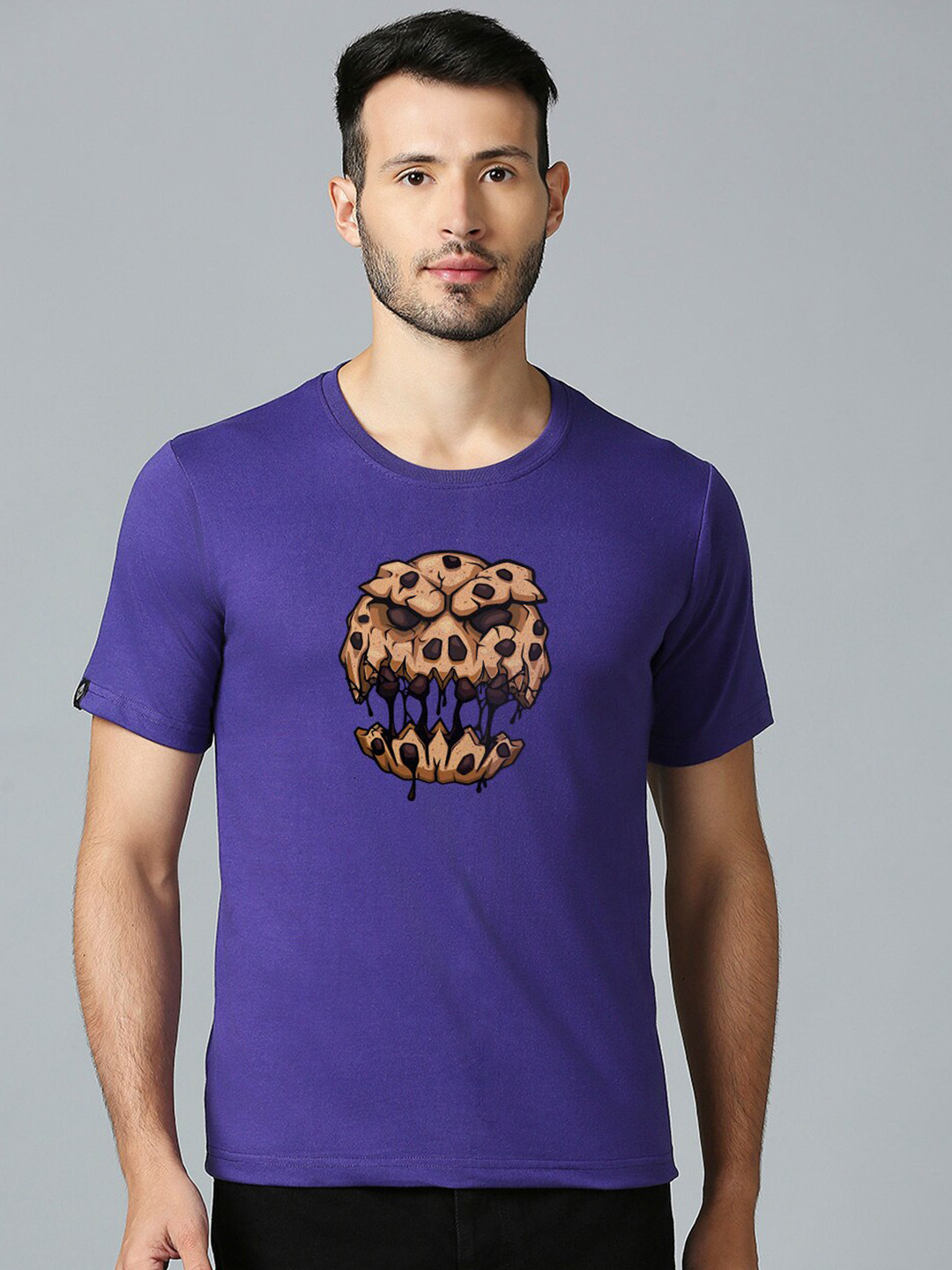 

MOD ECRU Unisex Graphic Printed Regular Fit T-shirt, Purple