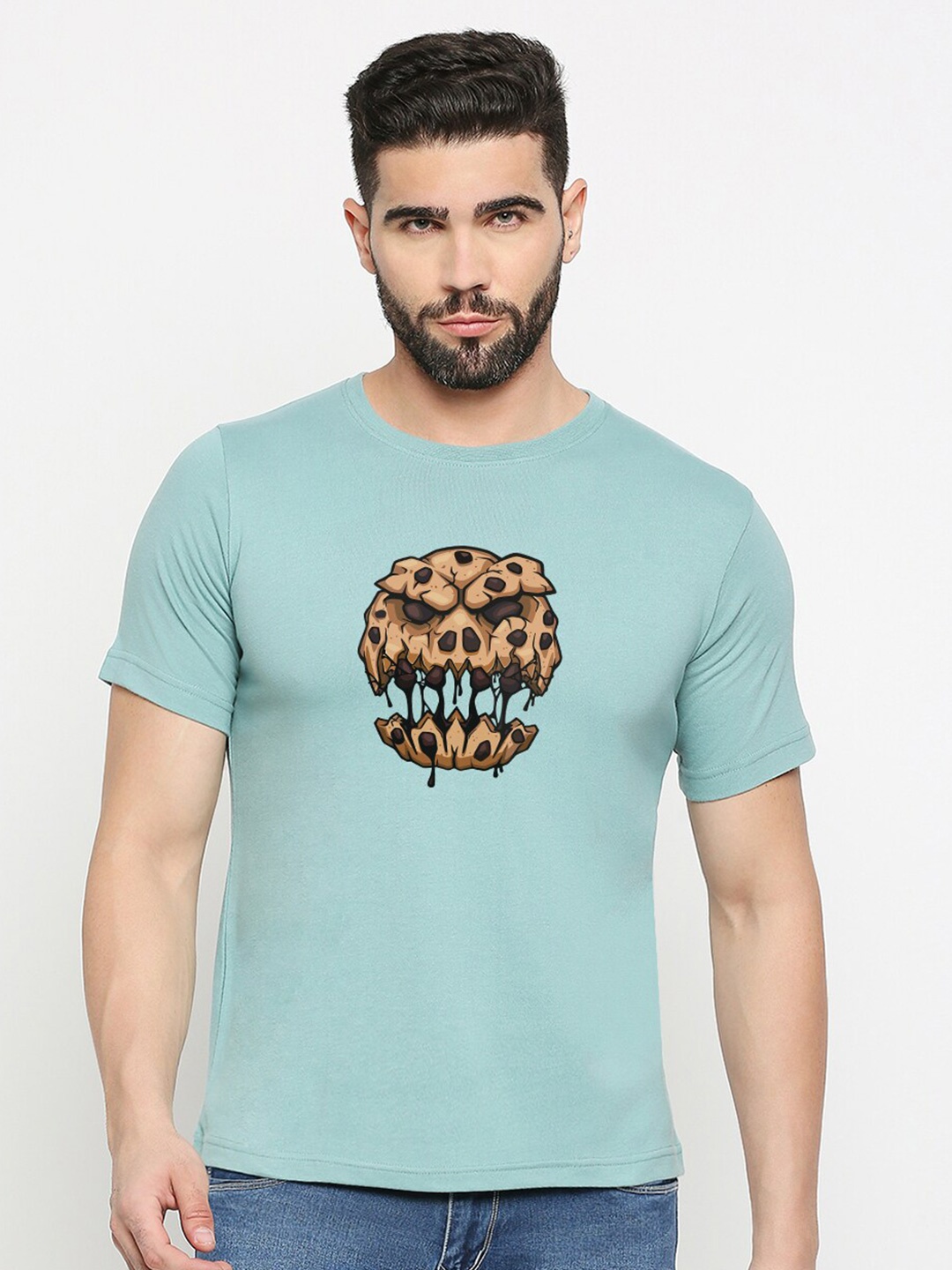 

MOD ECRU Unisex Graphic Printed Regular Fit T-shirt, Green