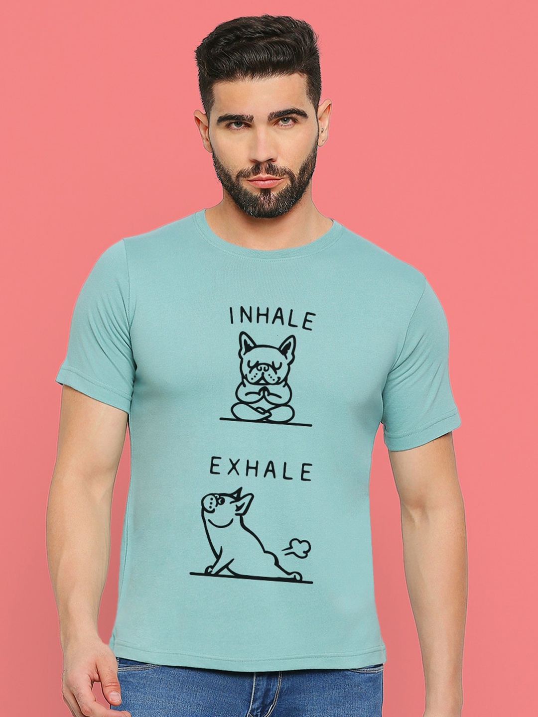 

MOD ECRU Unisex Typography Printed T-shirt, Green