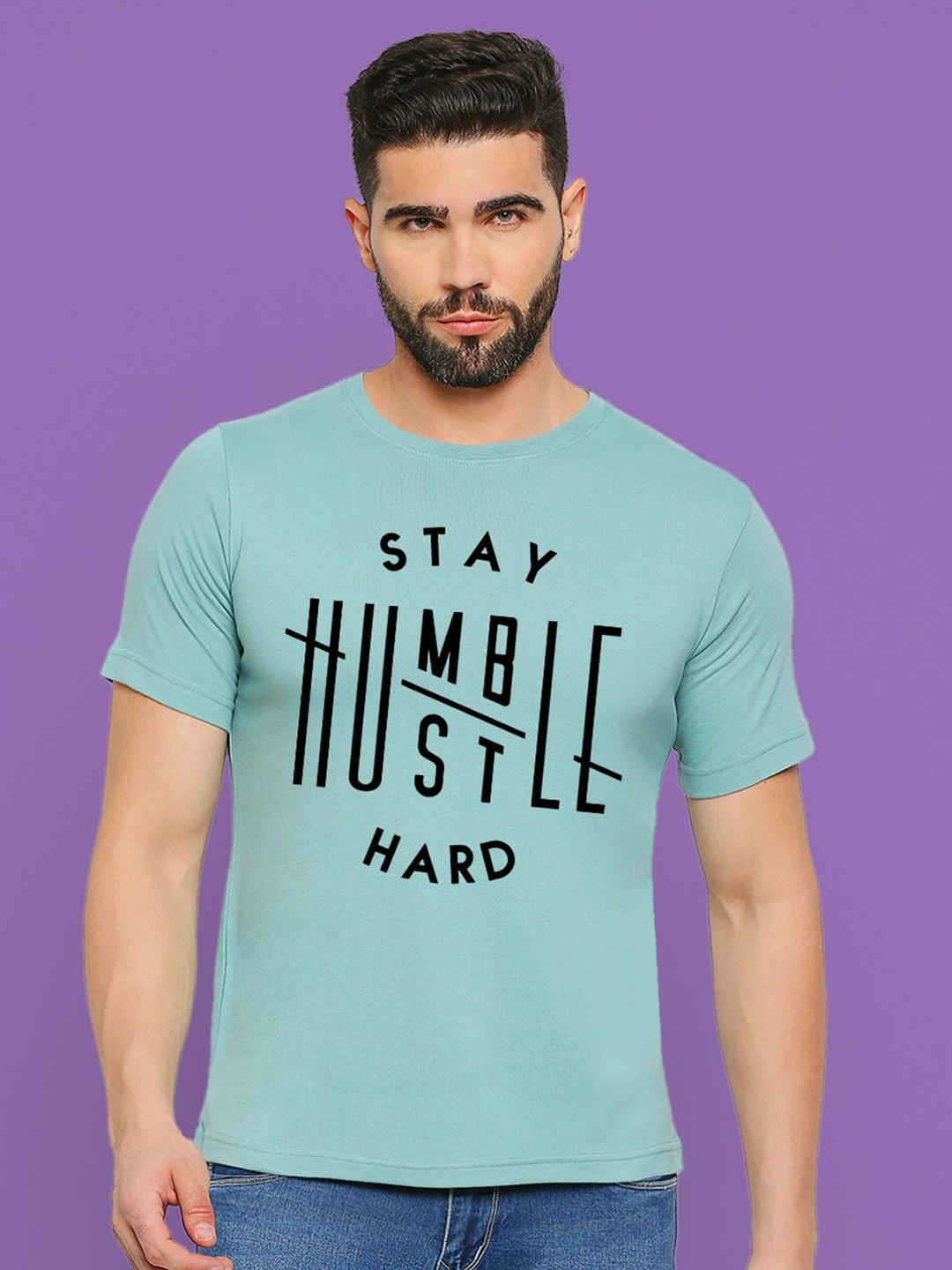 

MOD ECRU Unisex Typography Printed T-shirt, Green