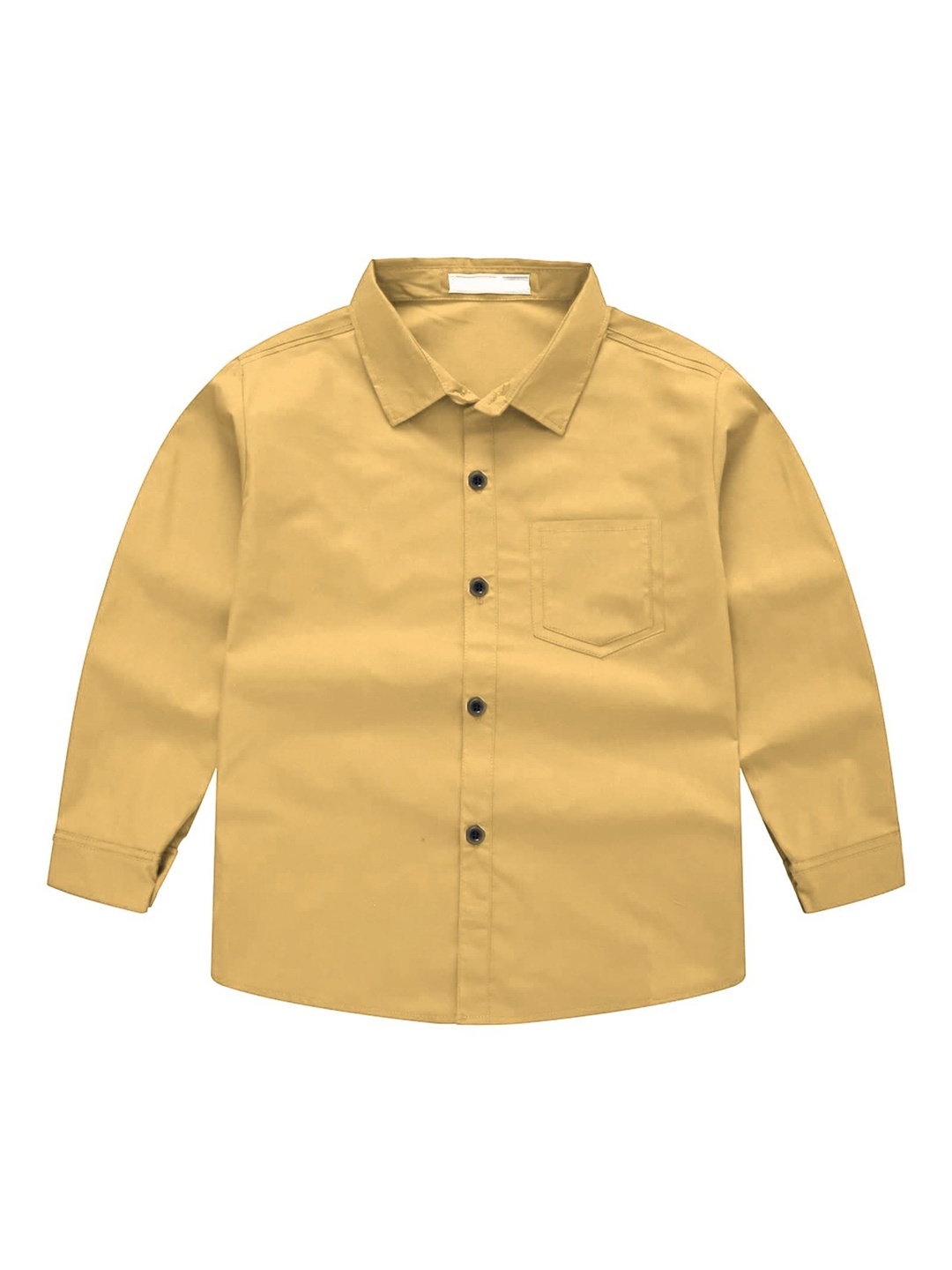 

BAESD Boys Comfort Spread Collar Cotton Opaque Casual Shirt, Cream