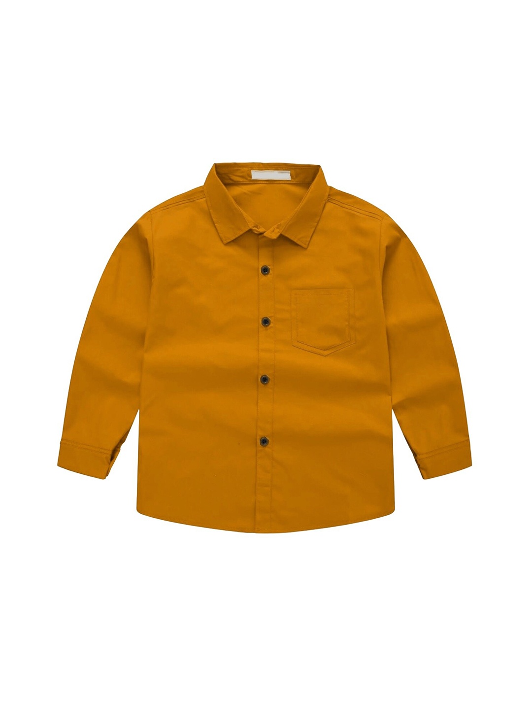 

BAESD Boys Comfort Spread Collar Regular Fit Cotton Casual Shirt, Orange