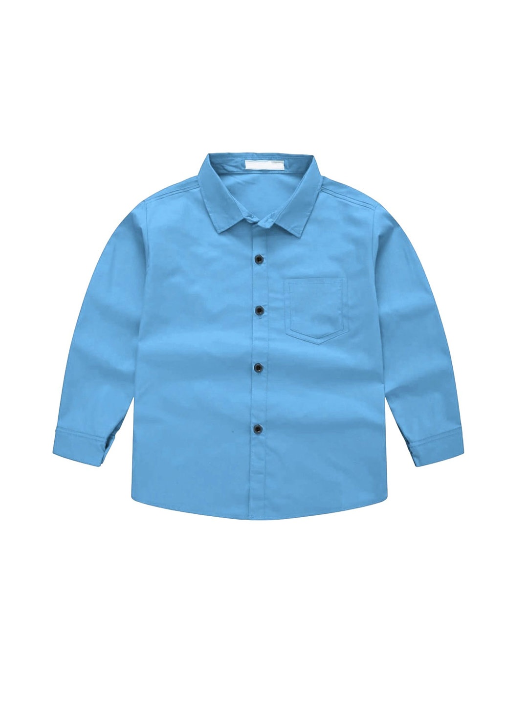 

BAESD Boys Comfort Spread Collar Cotton Opaque Casual Shirt, Blue