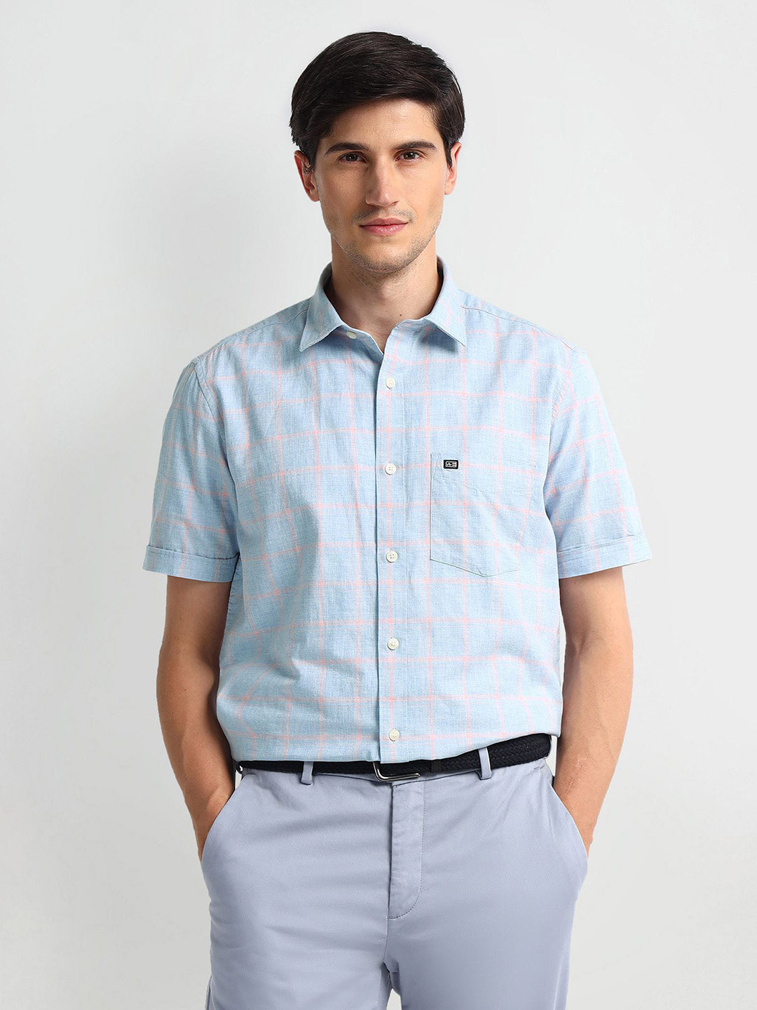 

Arrow Sport Checked Cotton Casual Shirt, Blue
