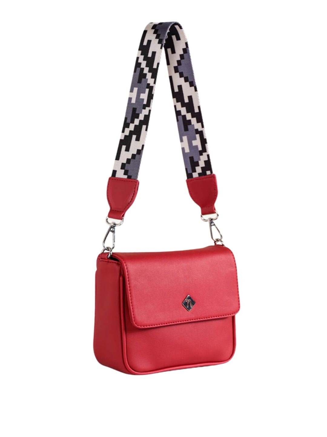 

Nestasia Structured Shoulder Bag, Red
