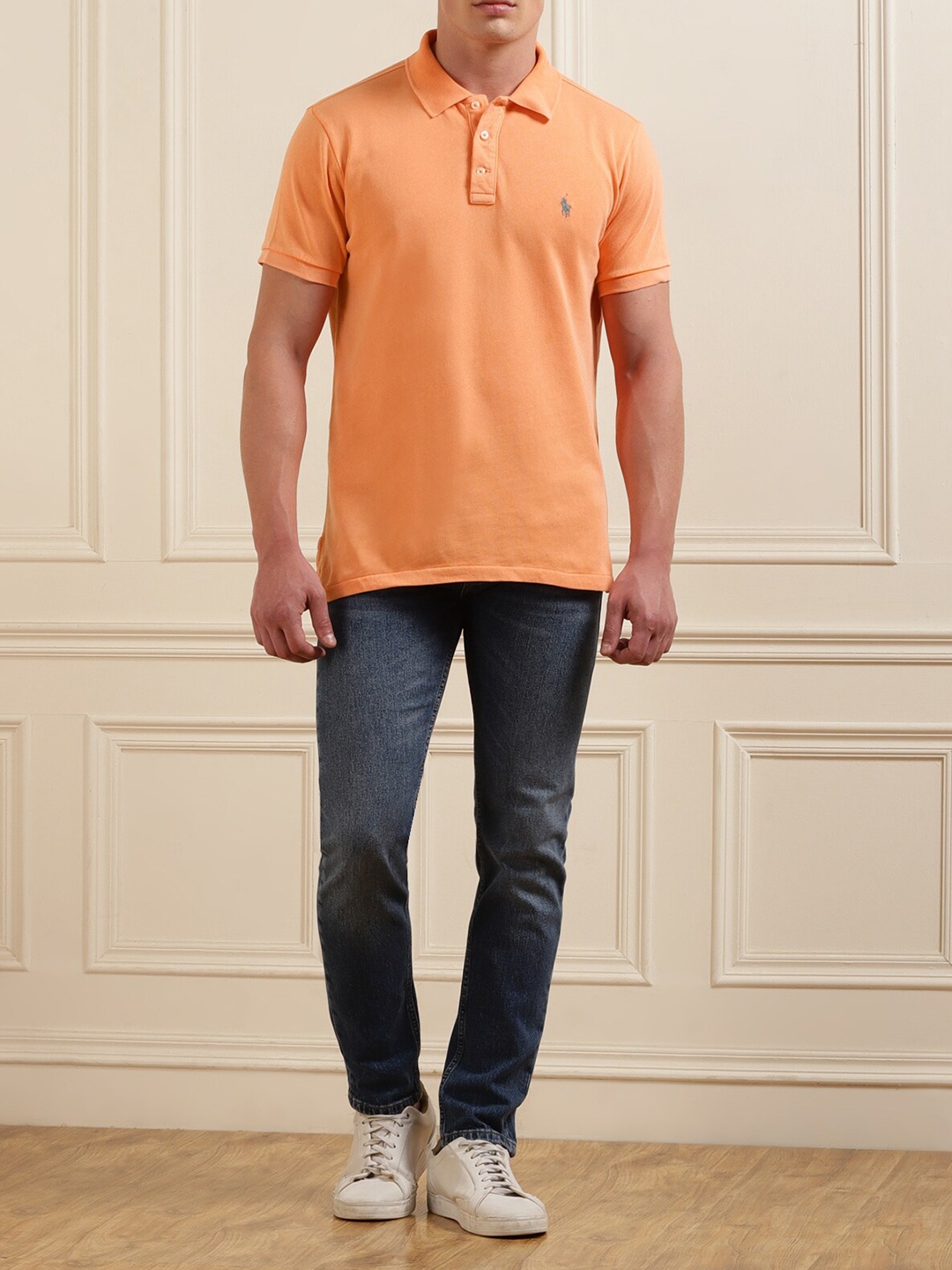 

Polo Ralph Lauren Cotton Polo Collar Tshirt, Orange