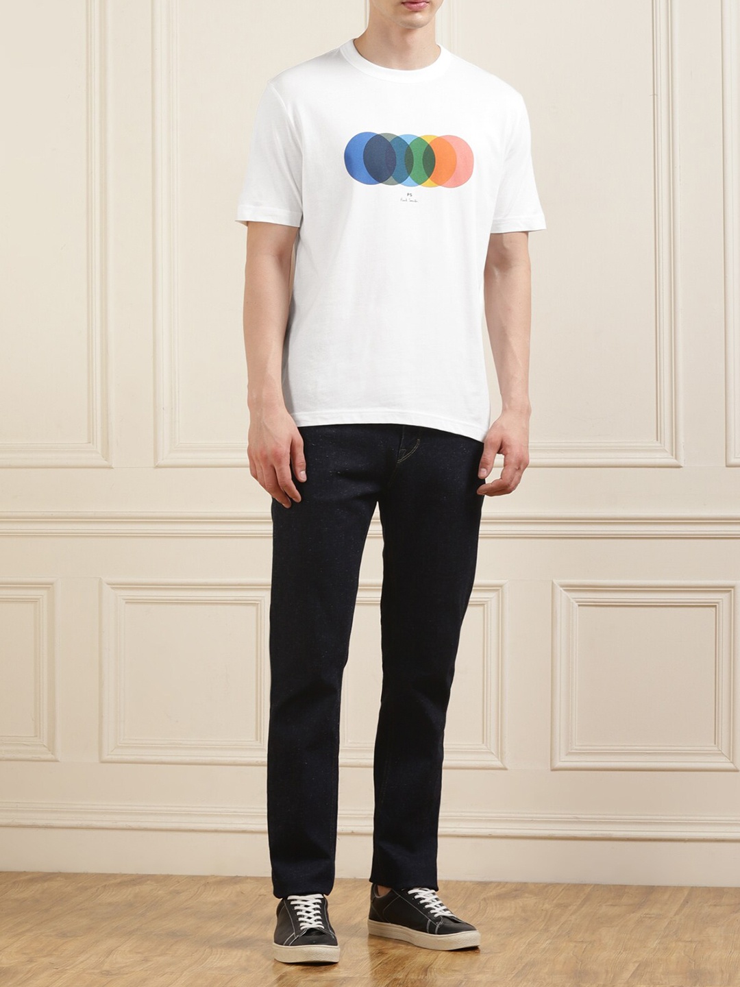 

PS By Paul Smith Round Neck Short Sleeves Regular Fit Cotton T-shirt, White