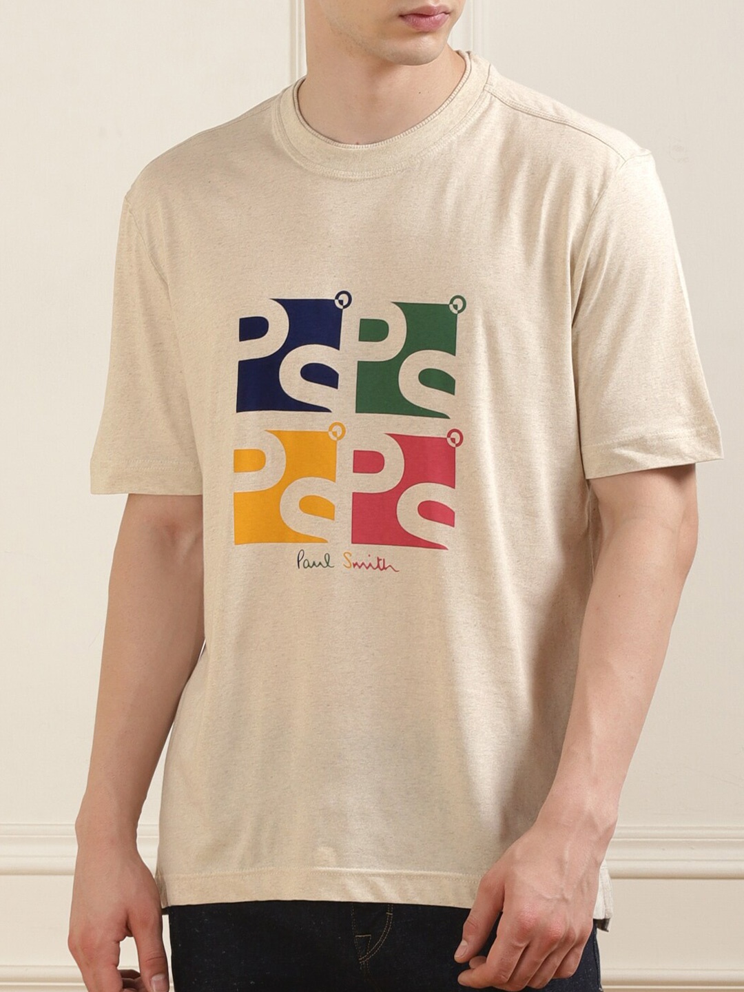 

PS By Paul Smith Men Graphic Printed T-shirt, Off white