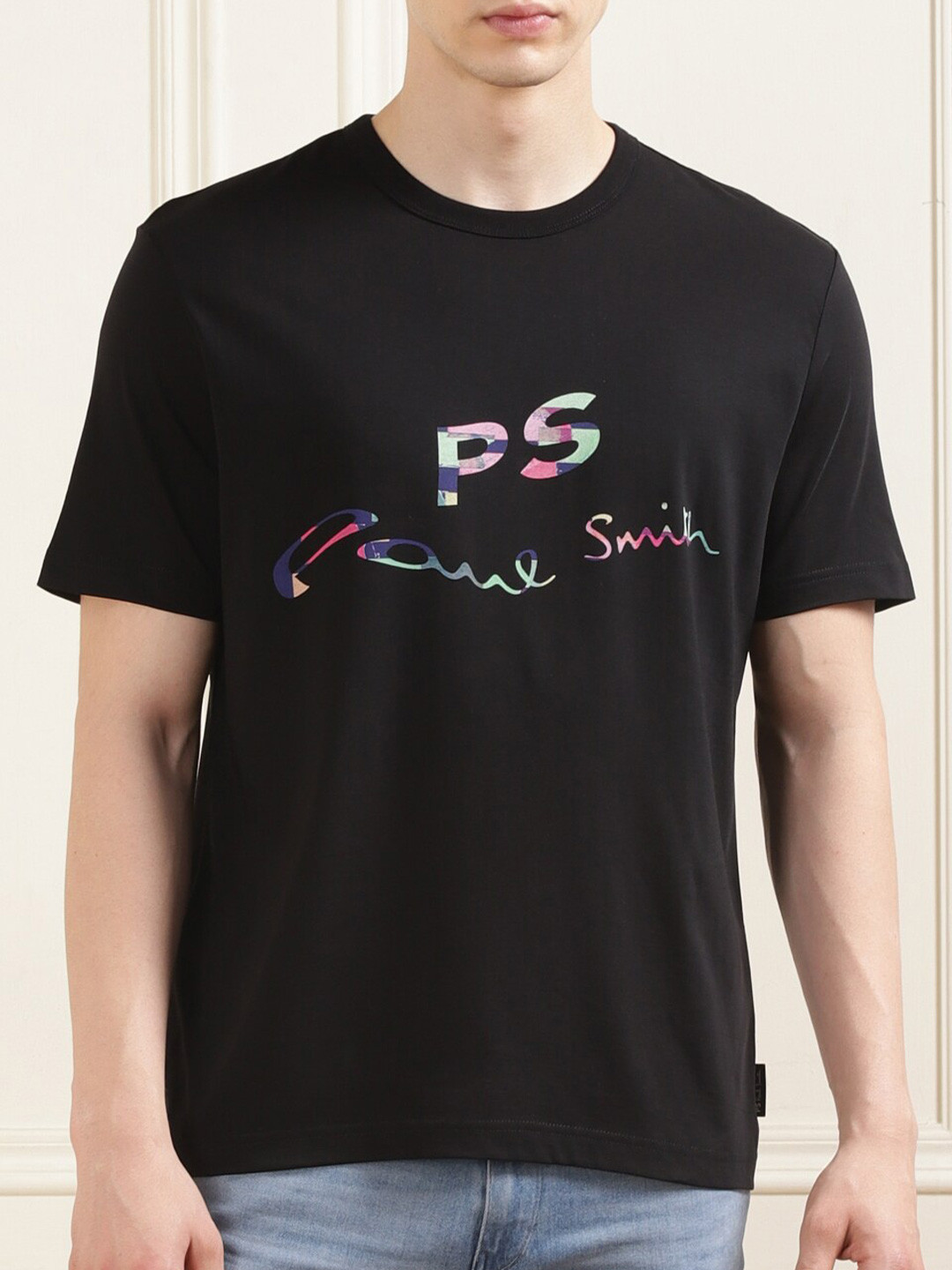 

PS By Paul Smith Men Typography Printed T-shirt, Black