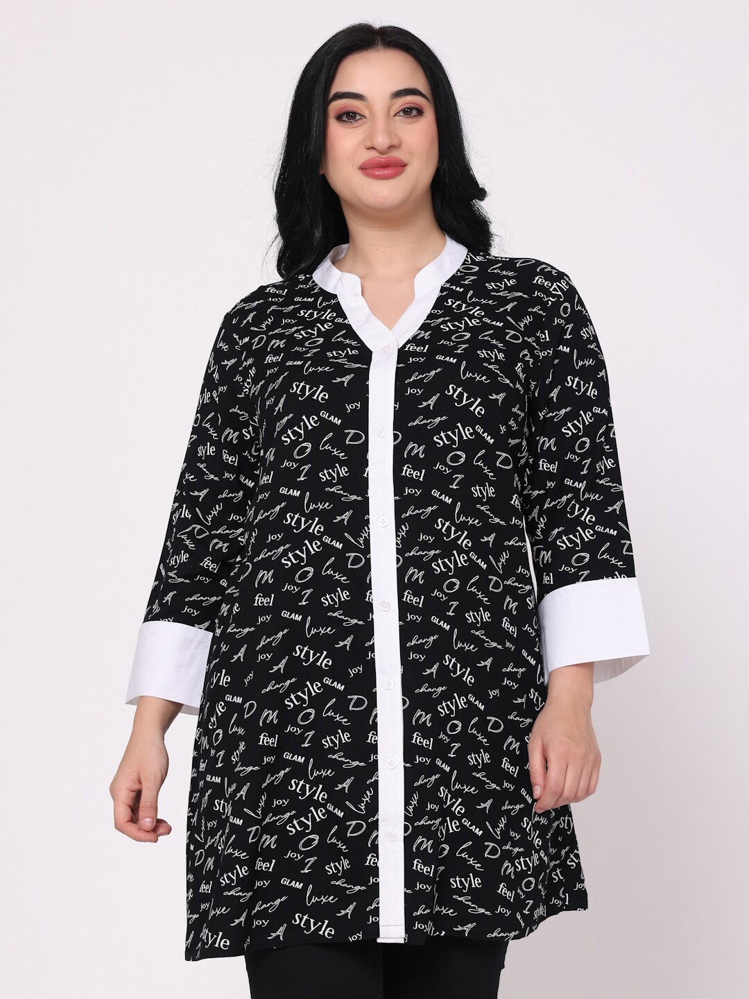 

TSM Printed Tunic, Black