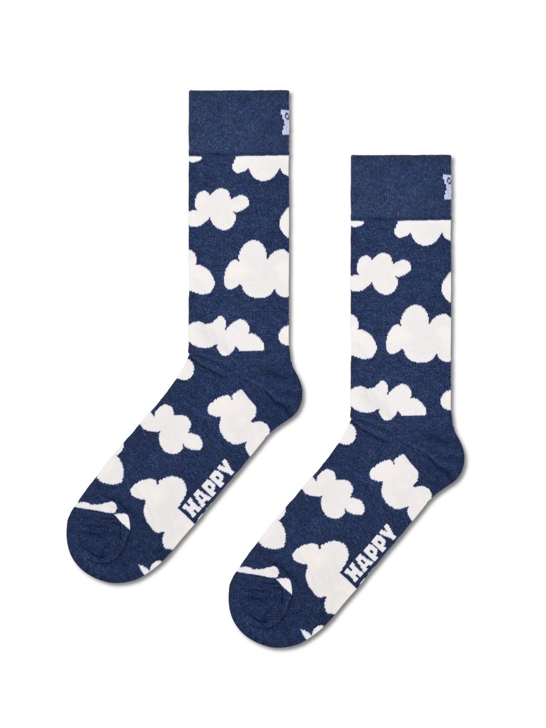 

Happy Socks Patterned Cotton Calf-Length Socks, Blue