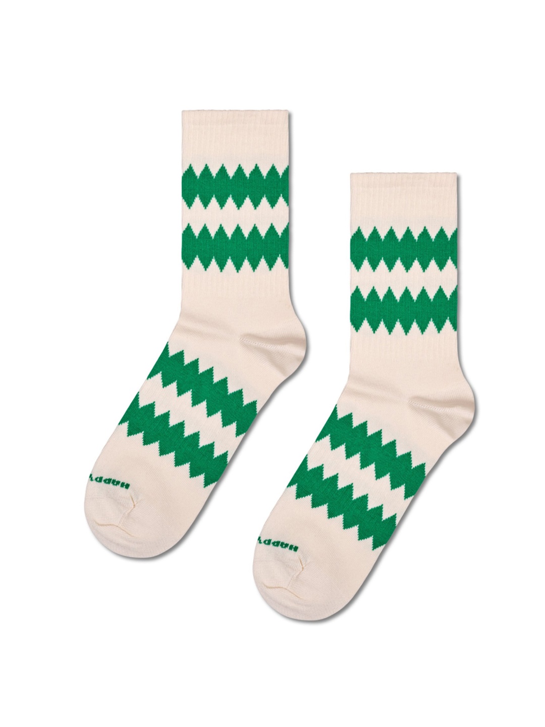 

Happy Socks Patterned Cotton Calf-Length Socks, Beige