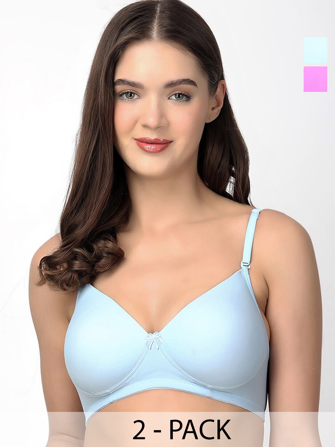 

Floret Medium Coverage Heavily Padded T-shirt Bra With All Day Comfort, Blue