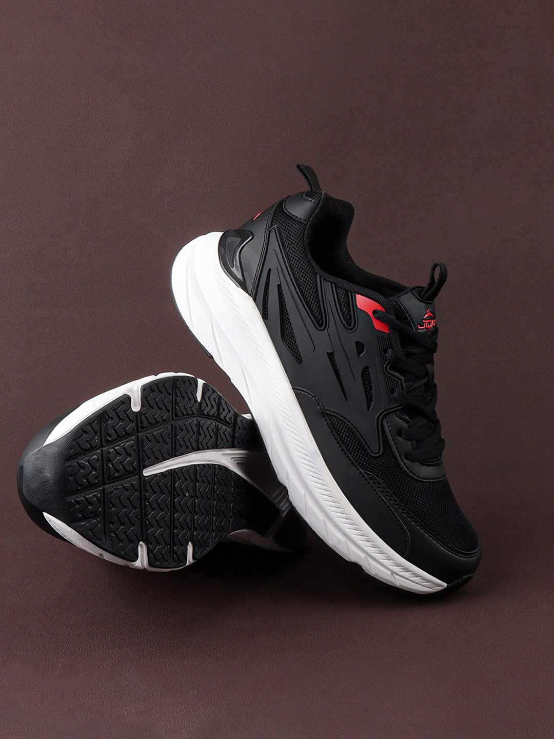 

JQR Men Mesh Running Shoes, Black