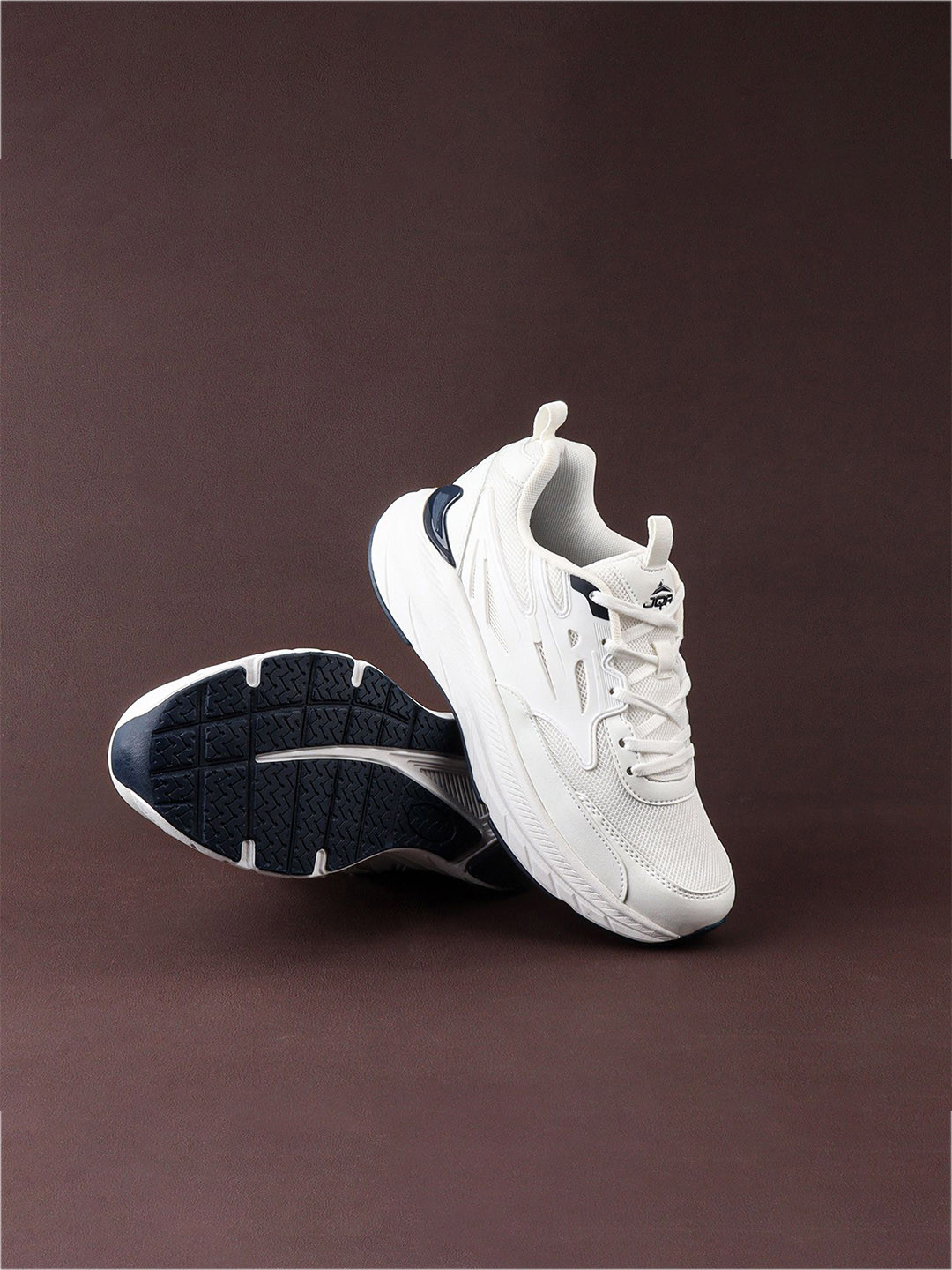 

JQR Men Mesh Running Shoes, White