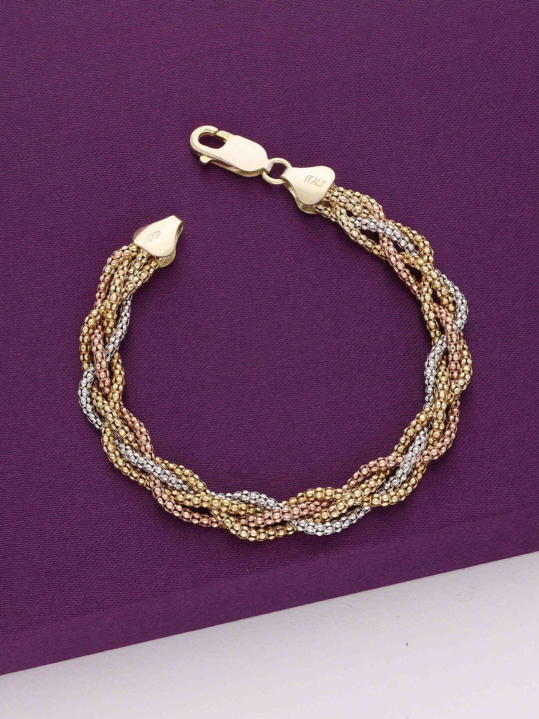 

KAI JEWEL 925 Sterling Silver Rhodium-Plated Link Bracelet