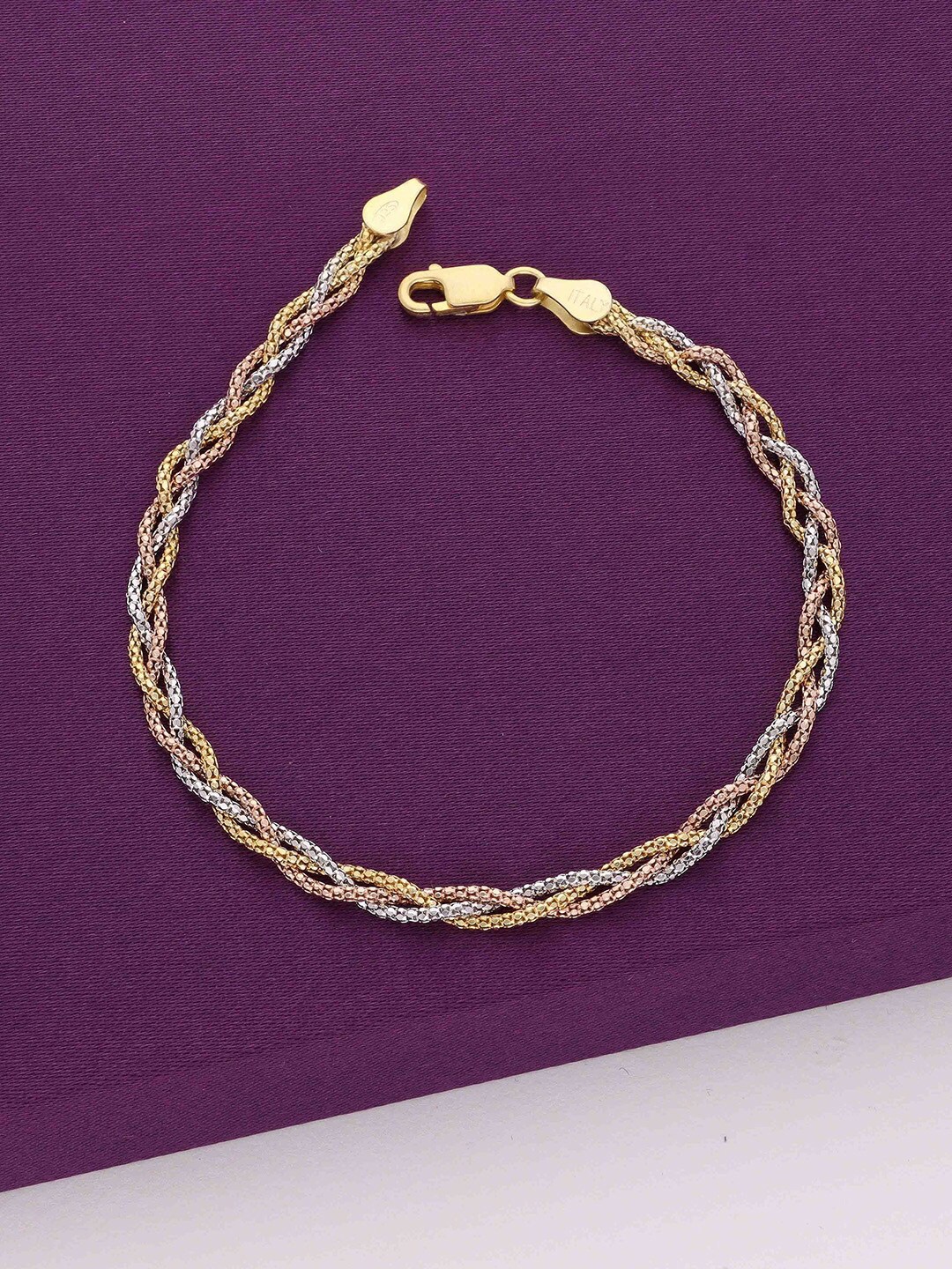 

KAI JEWEL Women Sterling Silver Cubic Zirconia Link Bracelet