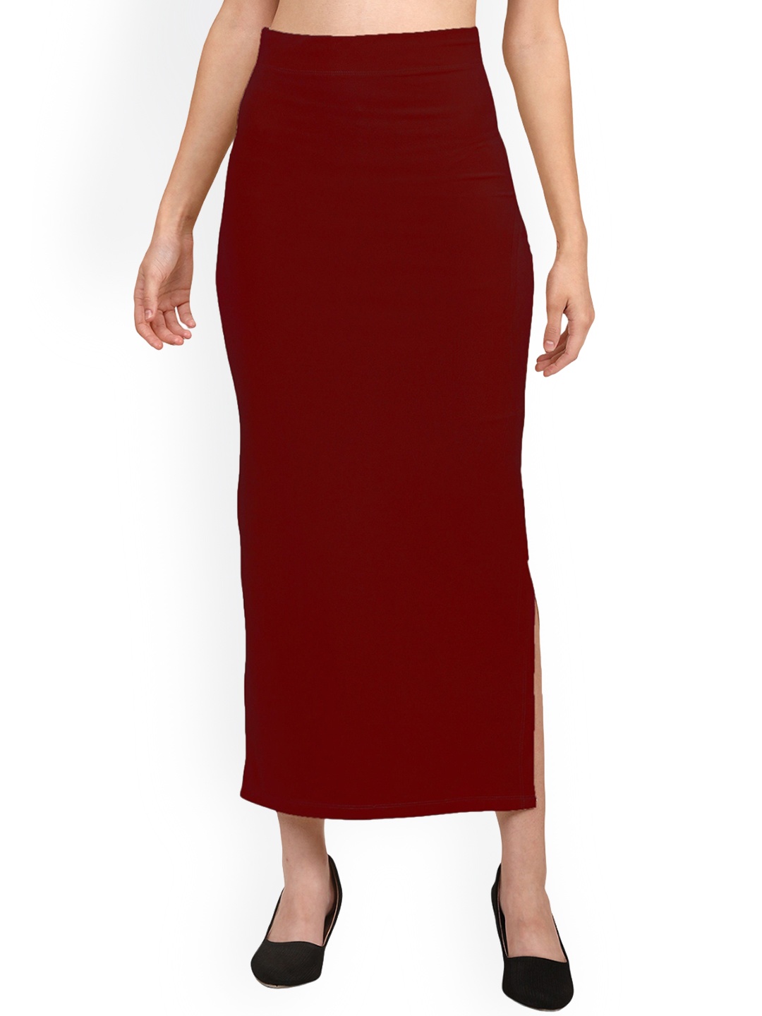 

Mehrang Straight Cut Saree Shapewear, Maroon