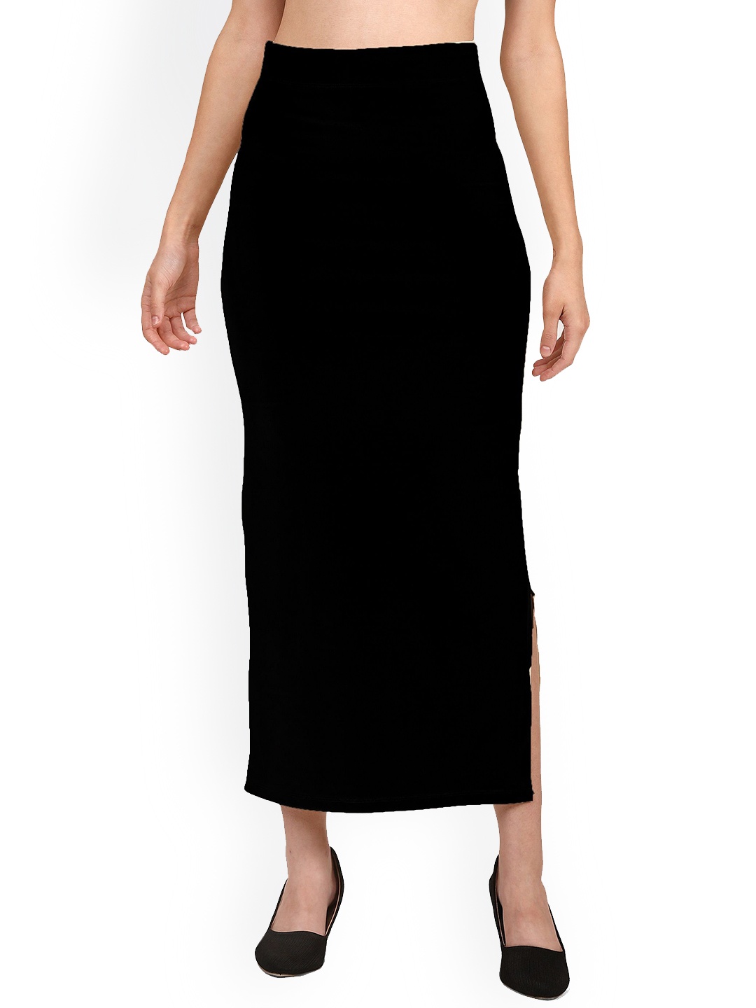 

Mehrang Straight Cut Saree Shapewear, Black