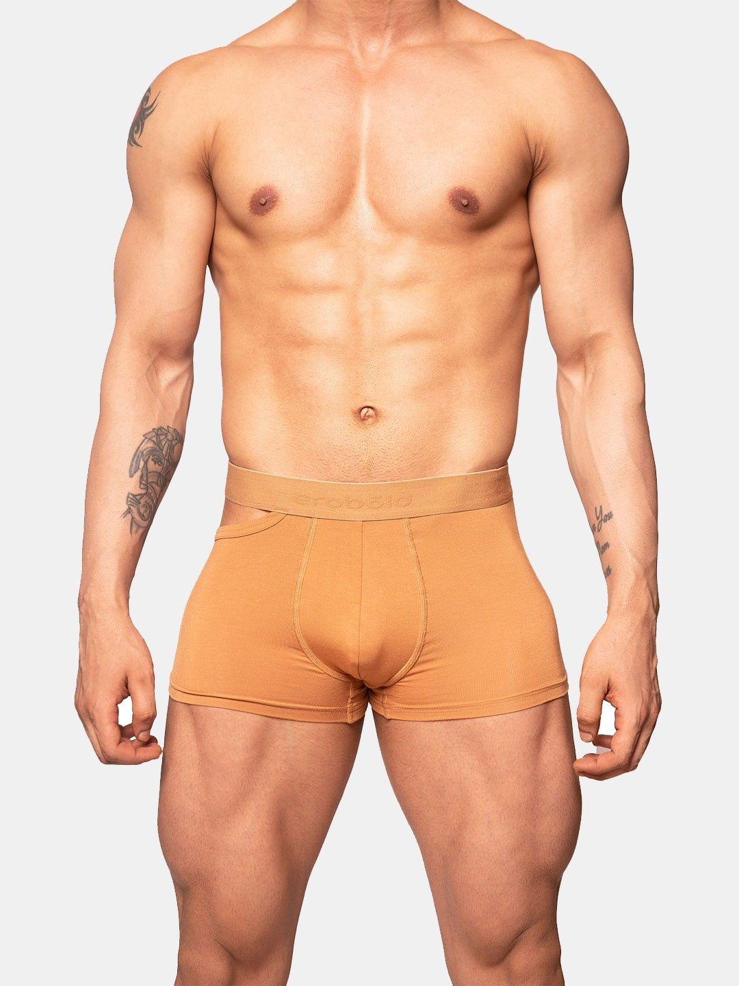 

EROBOLD No-Roll Waistband Trunk MTR-SC1TN1MM00, Tan
