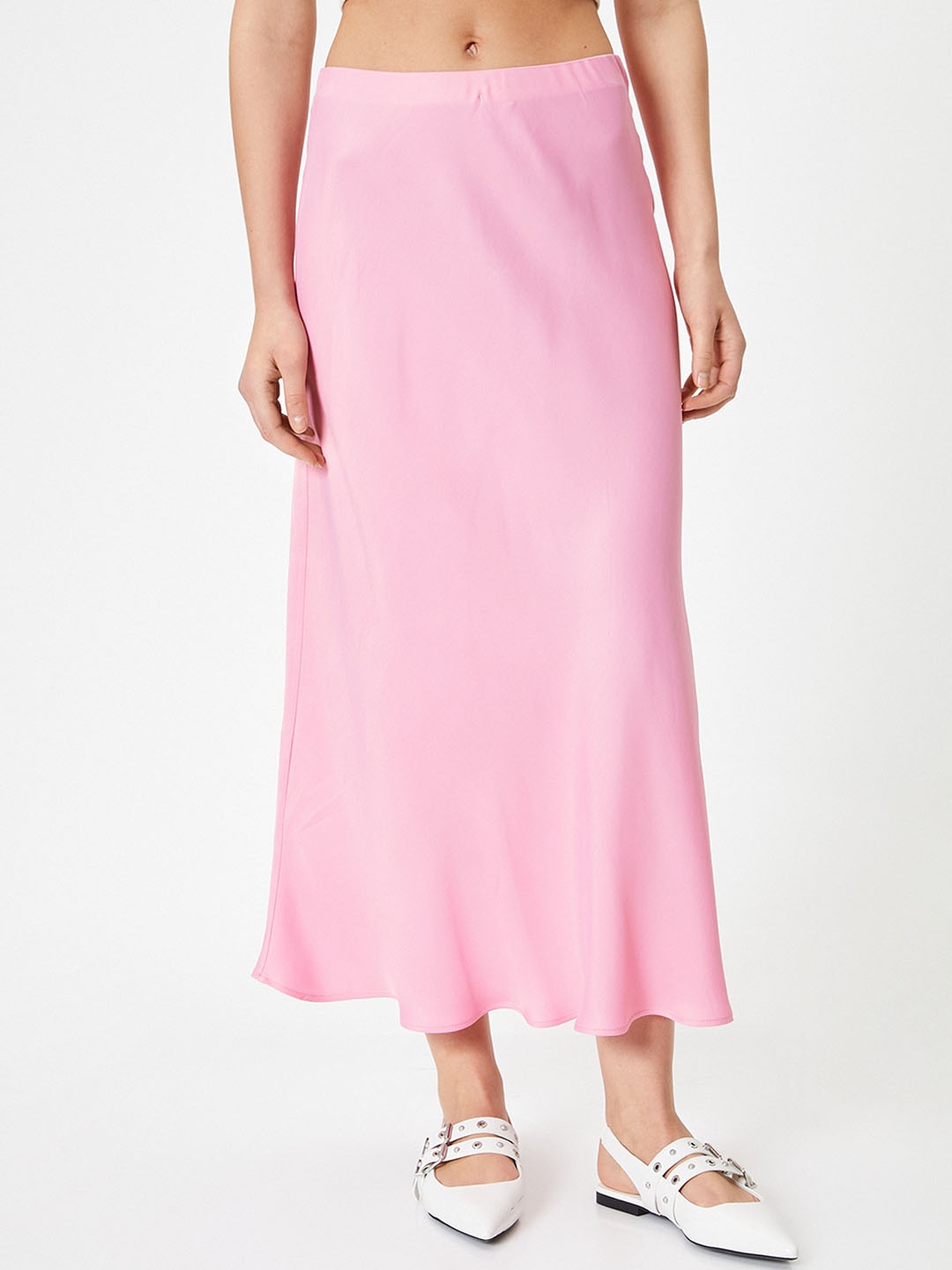 

Koton Straight Midi Skirt, Pink