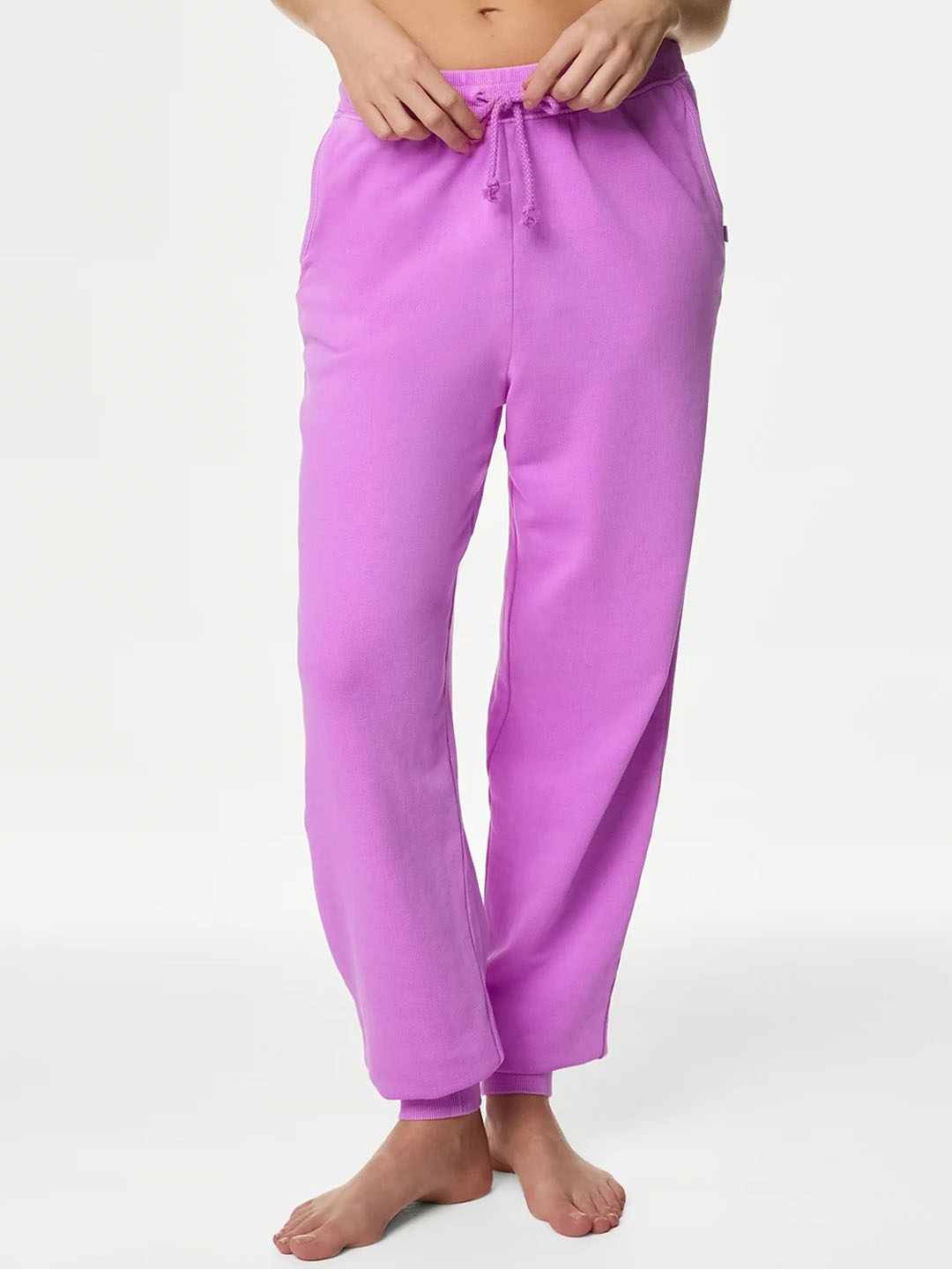 

Marks & Spencer Women Pure Cotton Lounge Pants, Purple