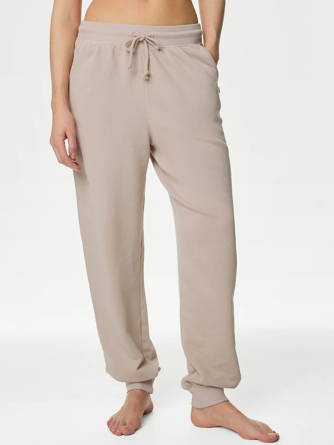 

Marks & Spencer Women Pure Cotton Lounge Pants, Beige