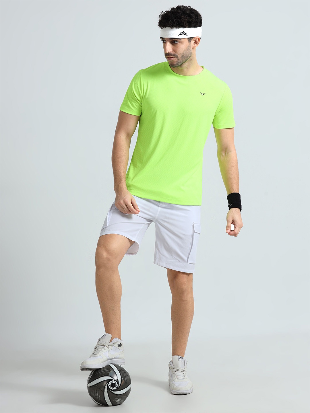 

Xtrim Men Typography Round Neck T-shirt, Fluorescent green