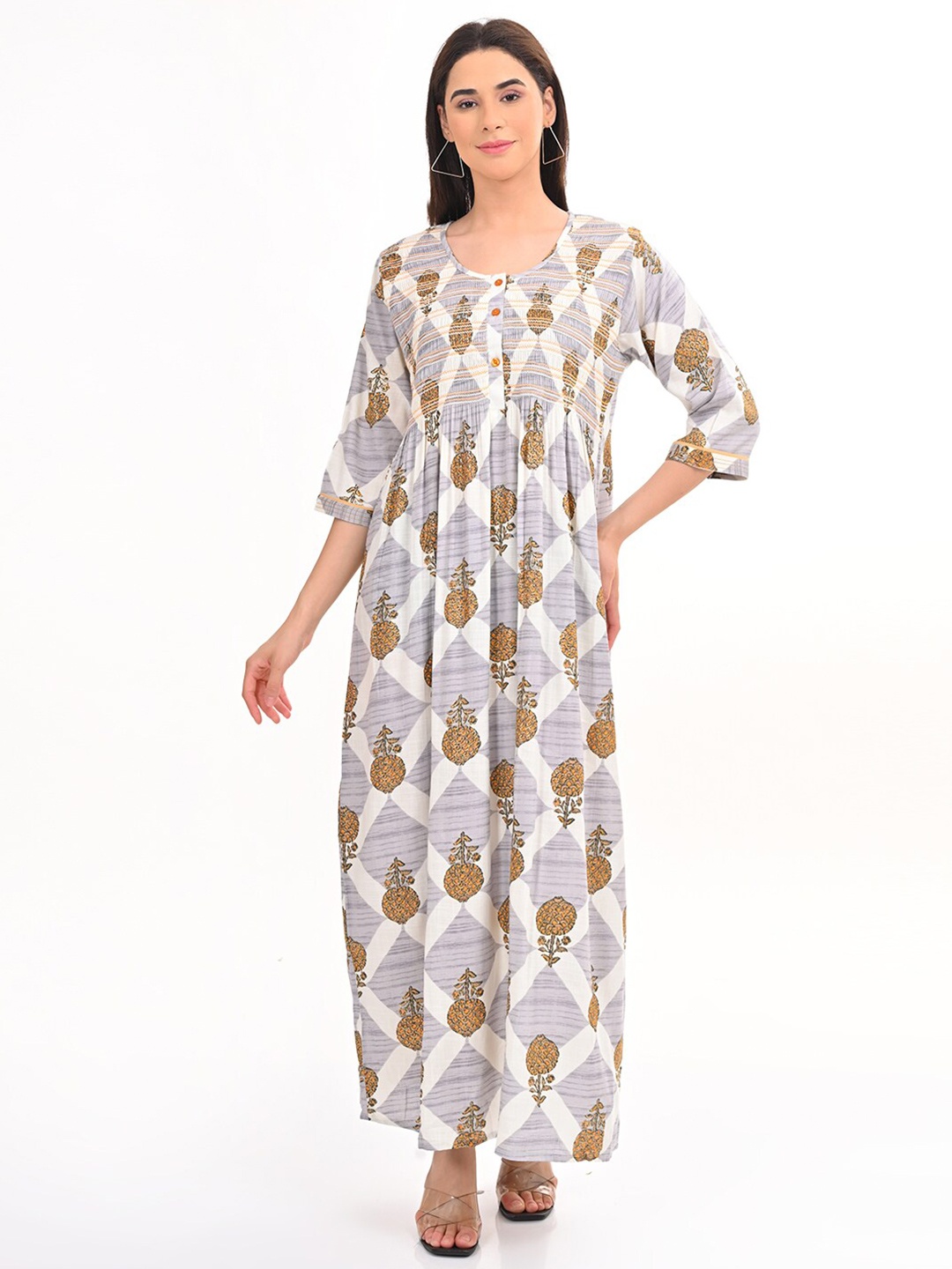 

GOLDSTROMS Floral Printed Maxi Dress, White