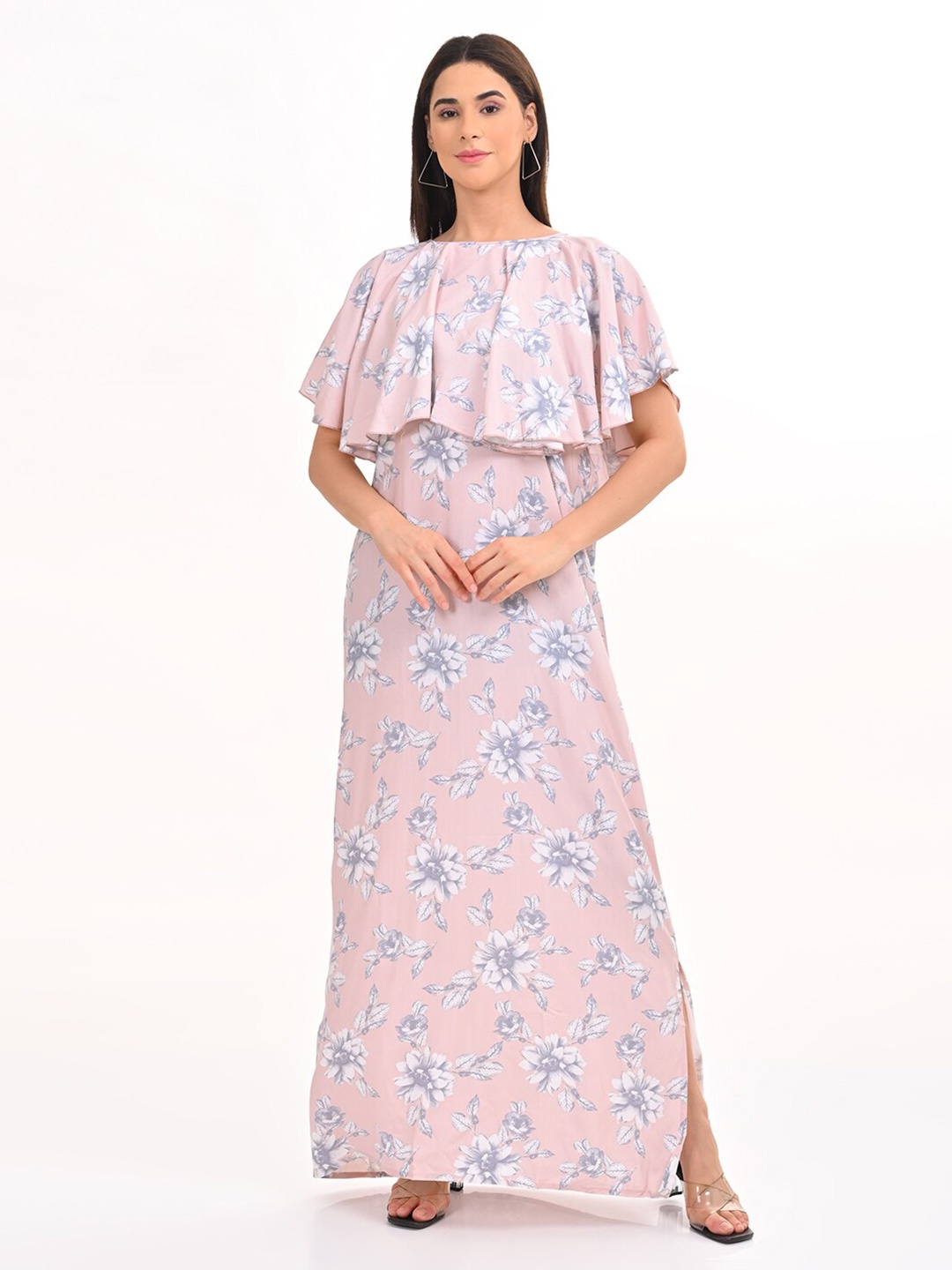 

GOLDSTROMS Printed A-Line Maxi Dress, Pink